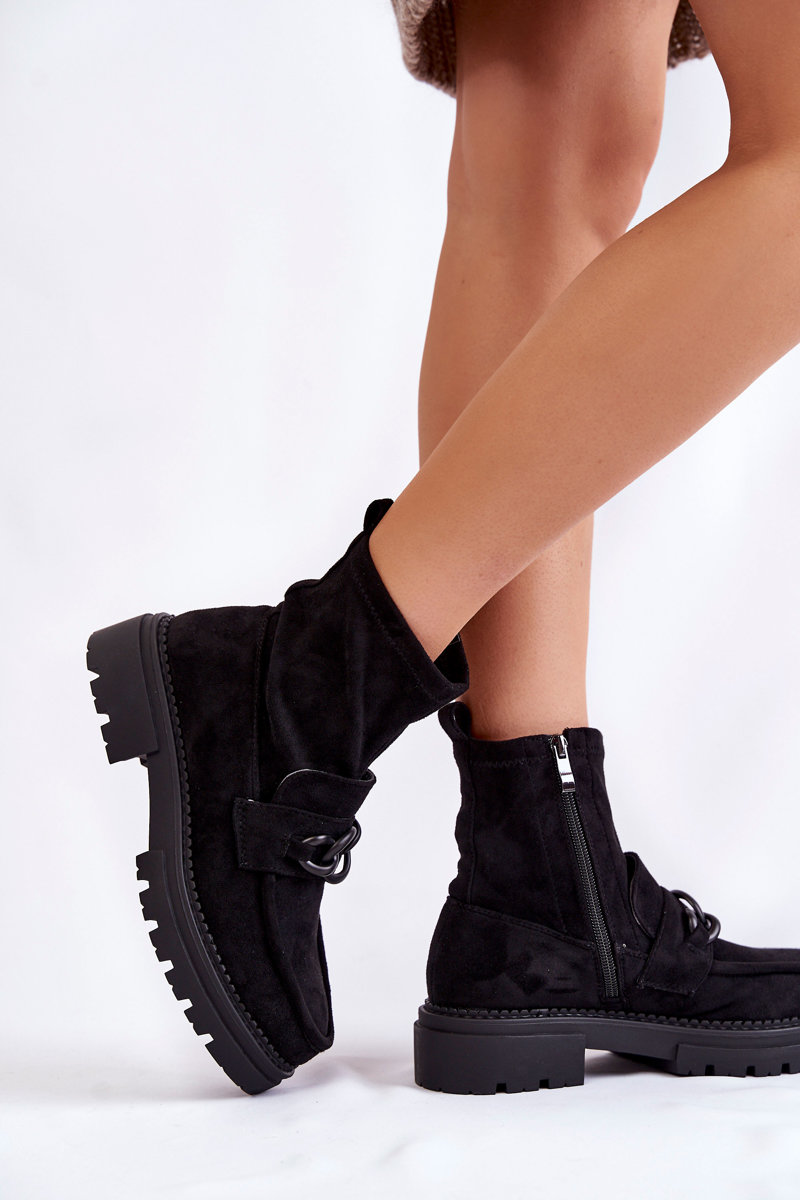 Women&#039;s suede boots La.Fi 250042B-SU Black