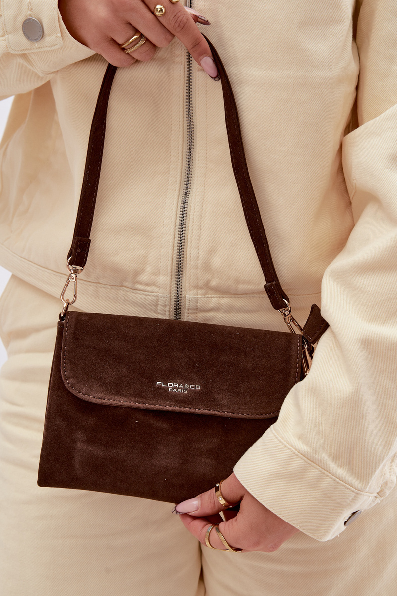 Malá crossbody taška Flora&Co z eko semišu