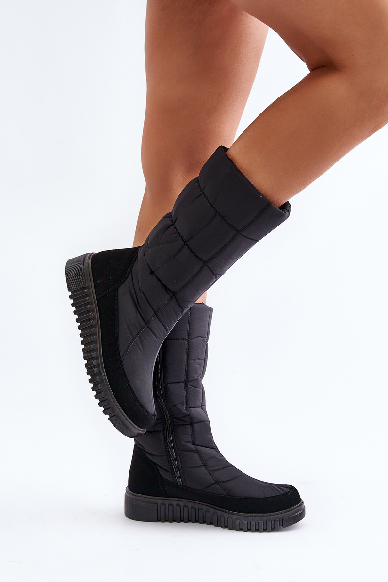 Women&#039;s Zip Snow Boots Progress Black