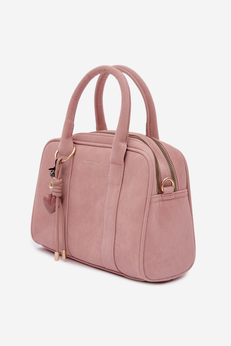 Flora&Co Ružová Eco Semišová Kabelka