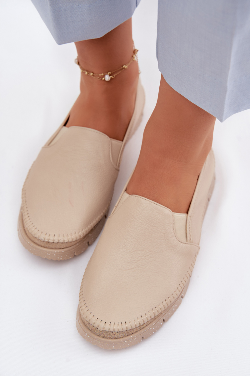 Dámske kožené slip-on topánky Maciejka