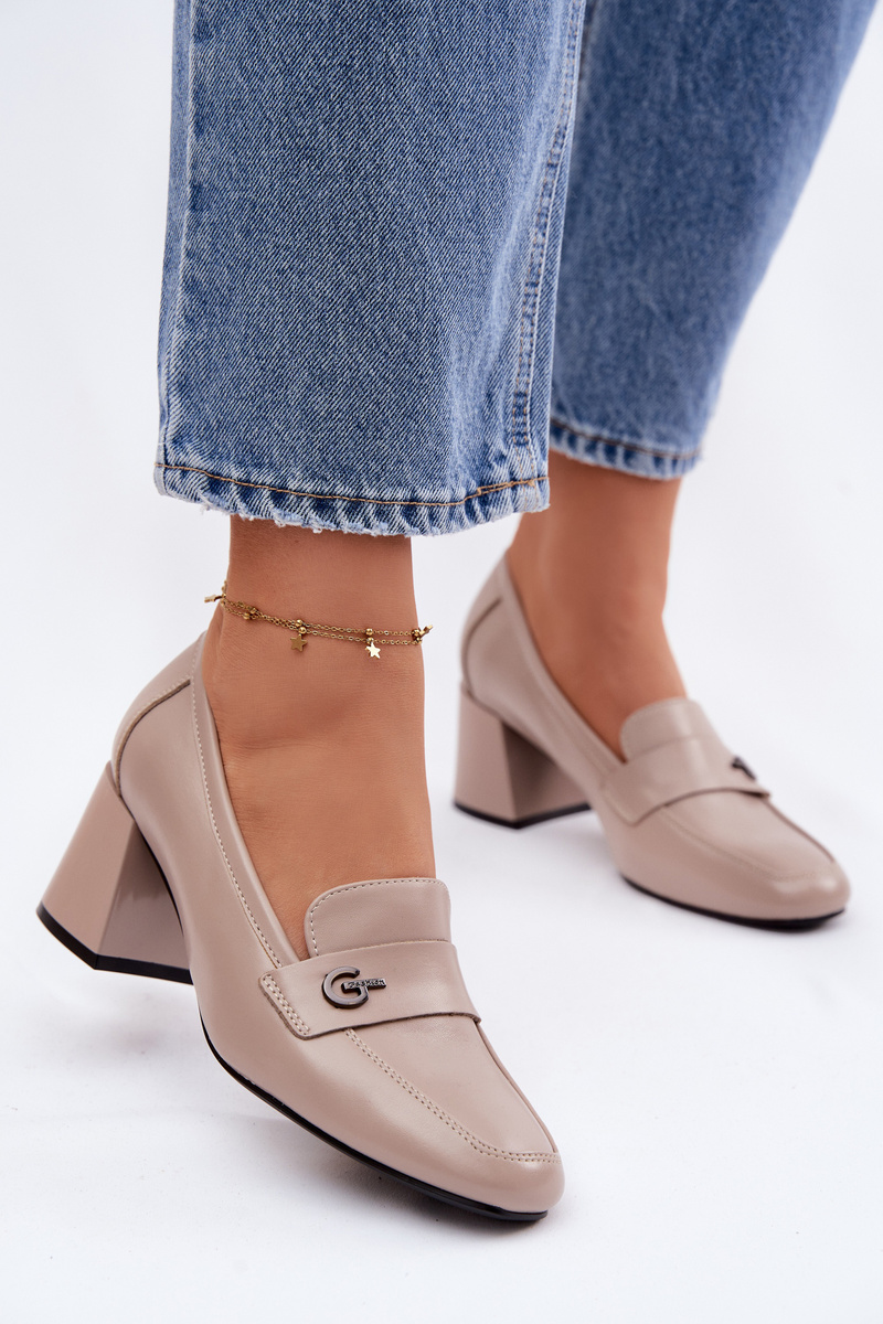 Дамски кожени ниски обувки Vinceza