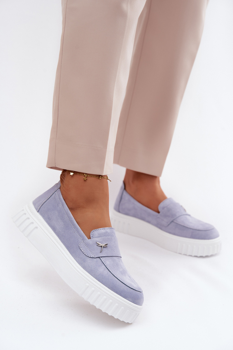 Mocasini din piele întoarsă pentru femei Vinceza