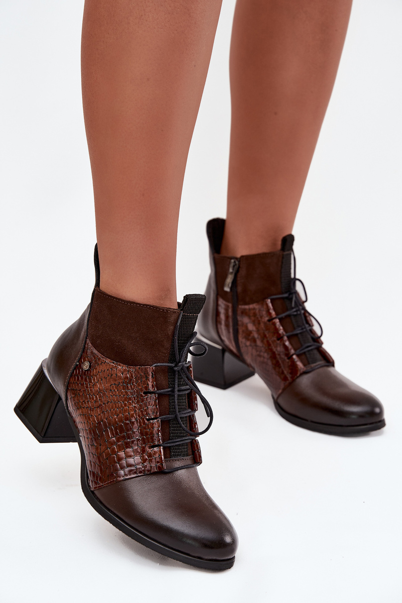 Elegantné členkové topánky na podpätku