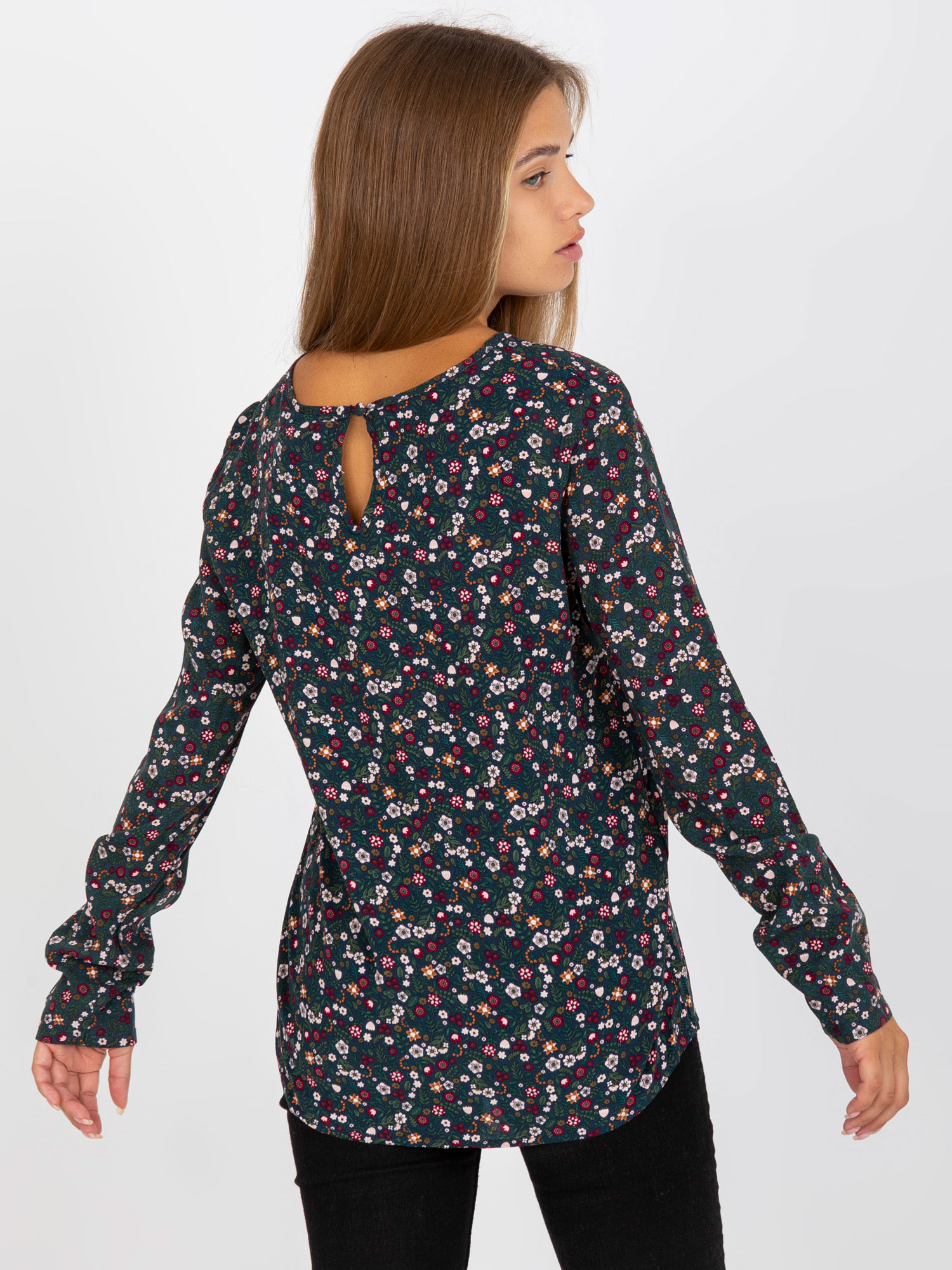Blouse-D73771M10971AEN-dark blue