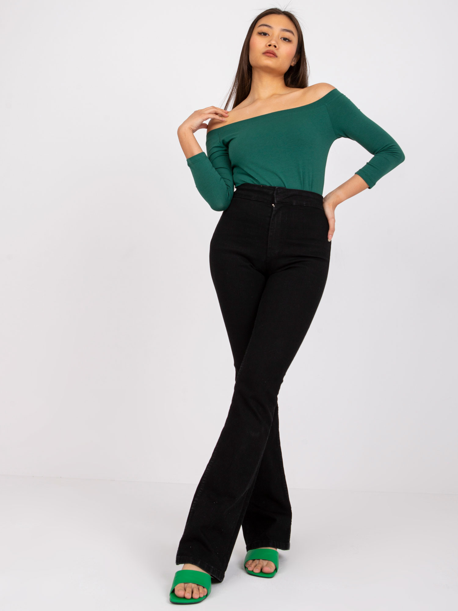 Blouse-RV-BZ-4692.05X-dark green
