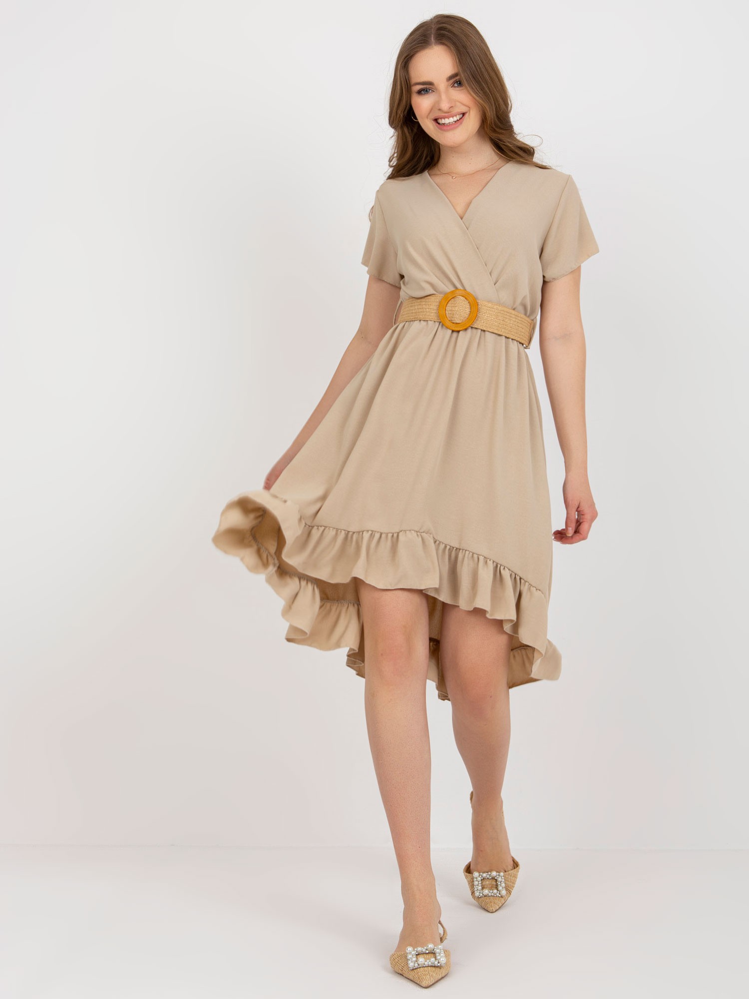 Dress-DHJ-SK-8358.19-beige