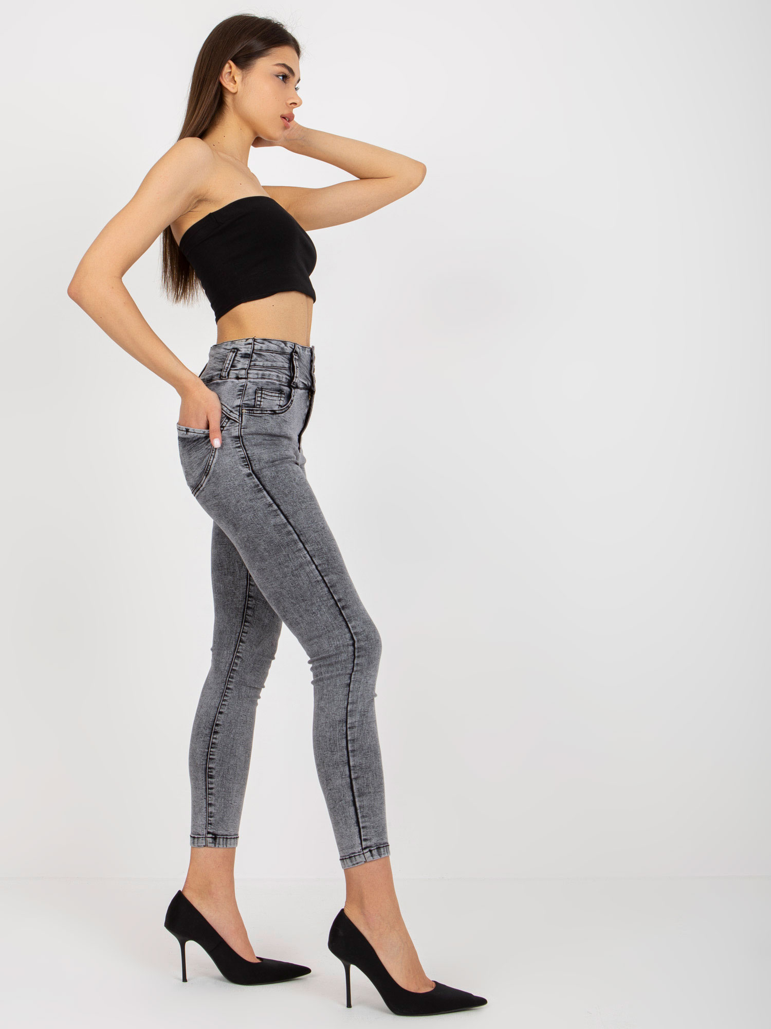 Trousers jeans-NM-SP-L73.79P-dark grey