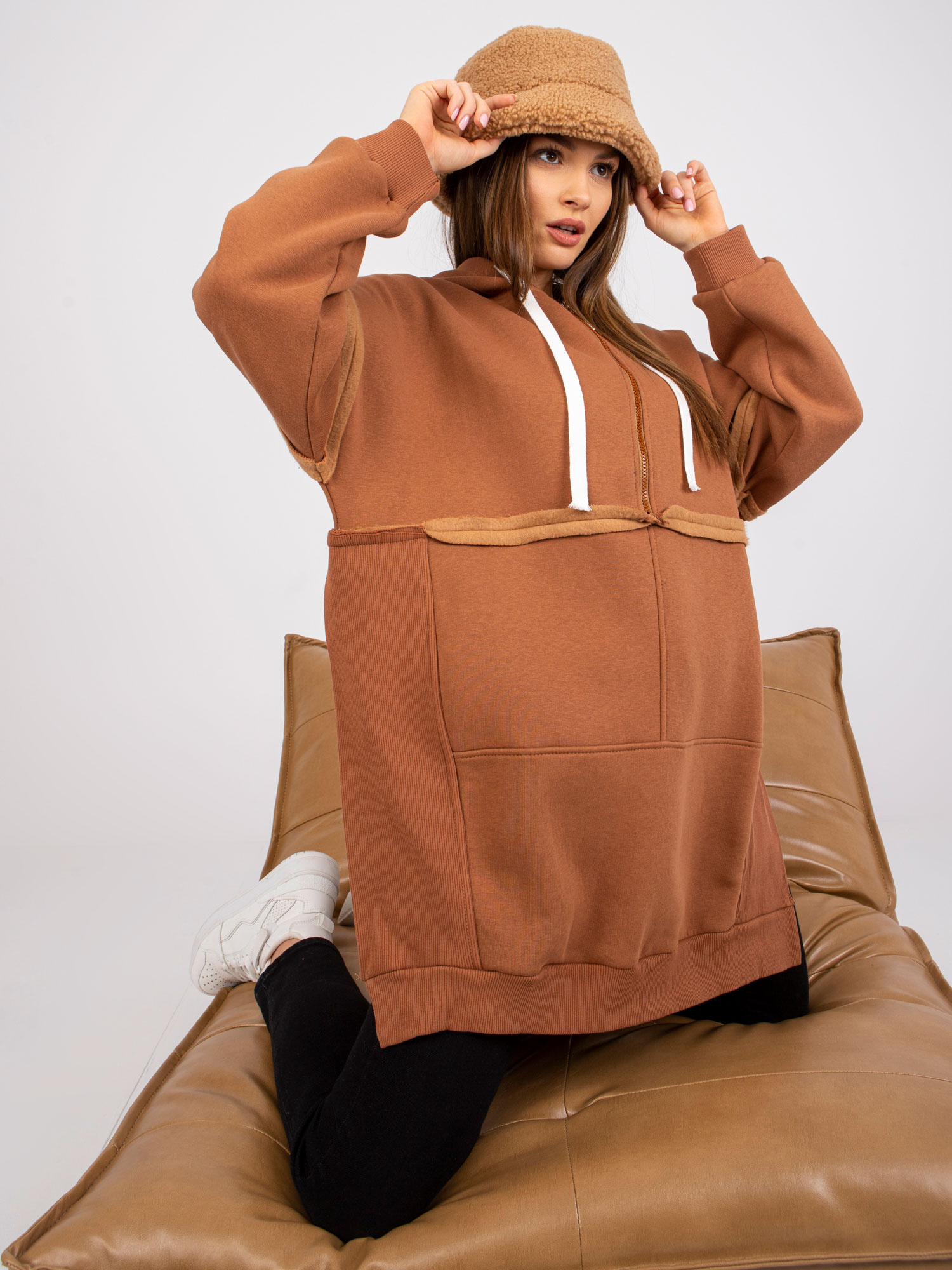 Sweatshirt-FA-BL-7571.64P-light brown
