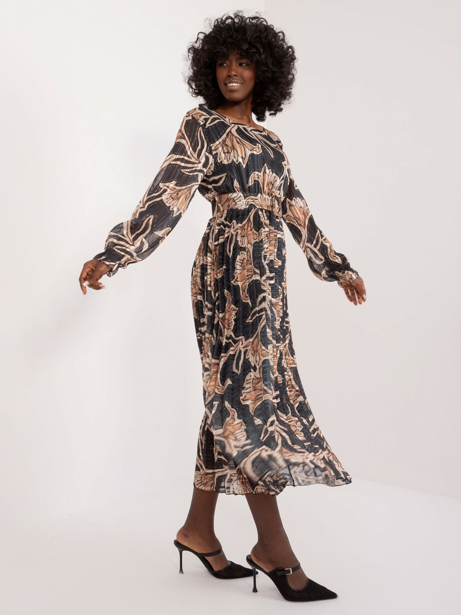 Dress-DHJ-SK-13928.42-black-beige