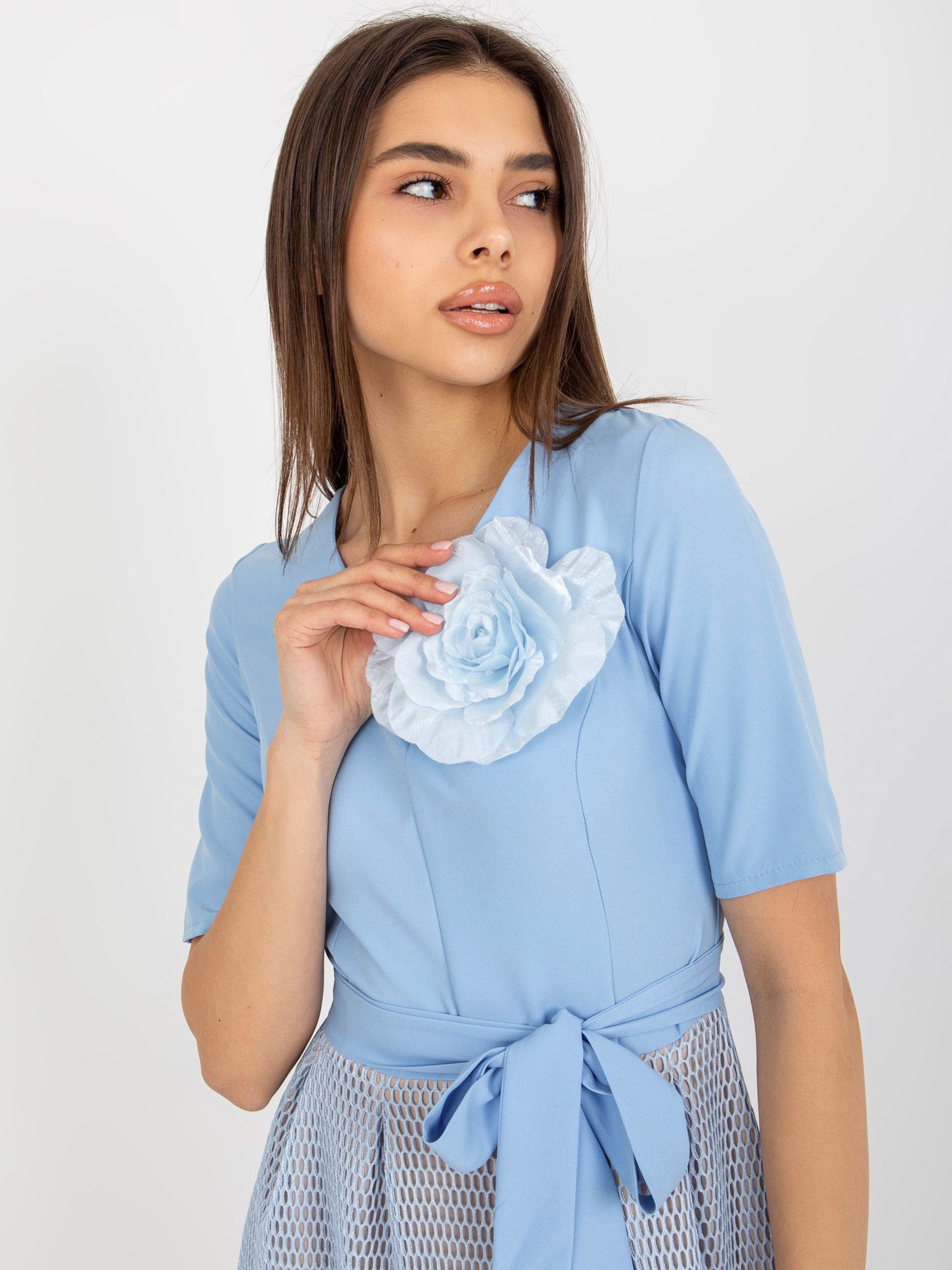 Dress-LK-SK-506551.76P-Light Blue