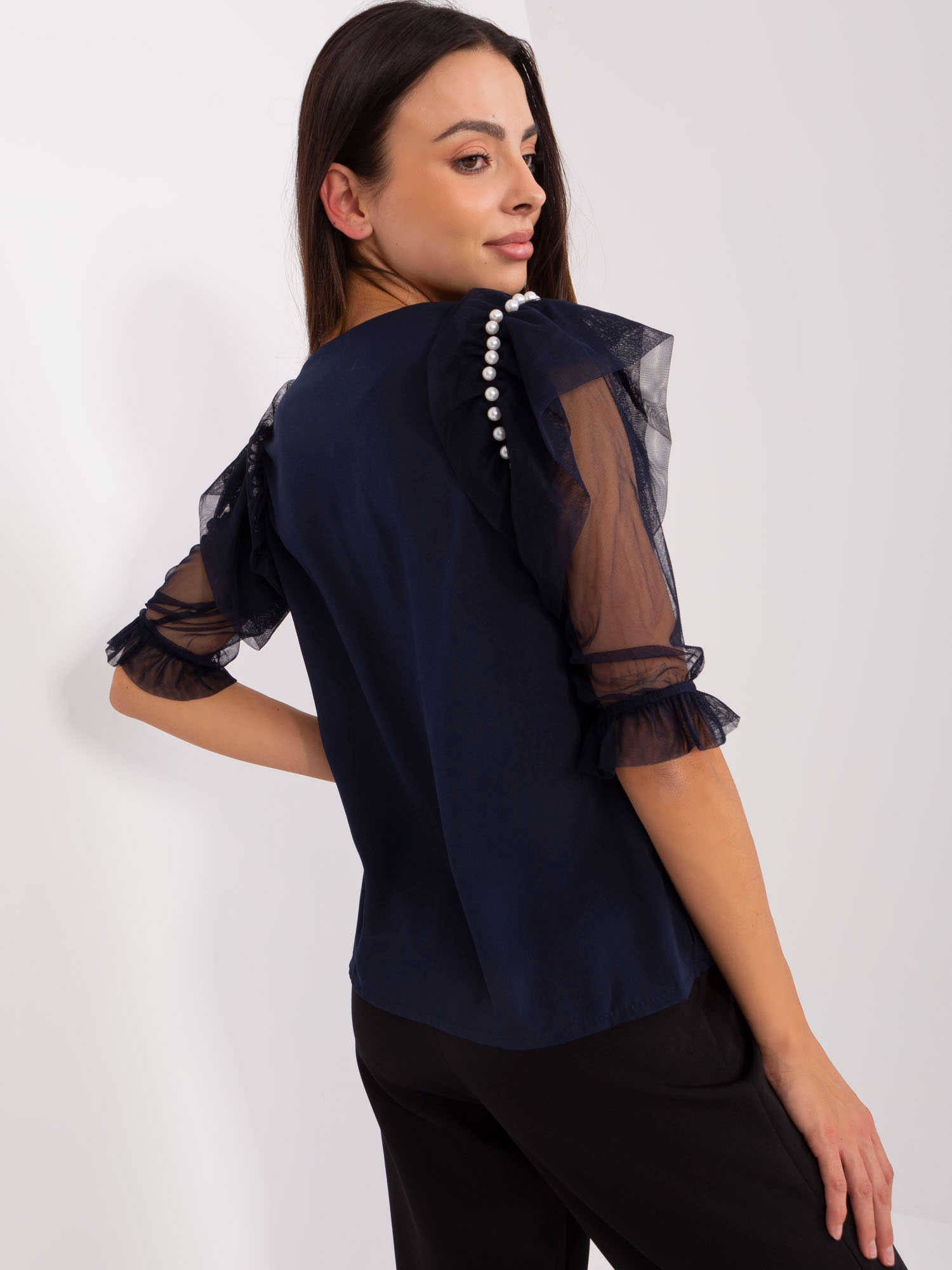 Blouse-LK-BZ-506682.26P-navy blue