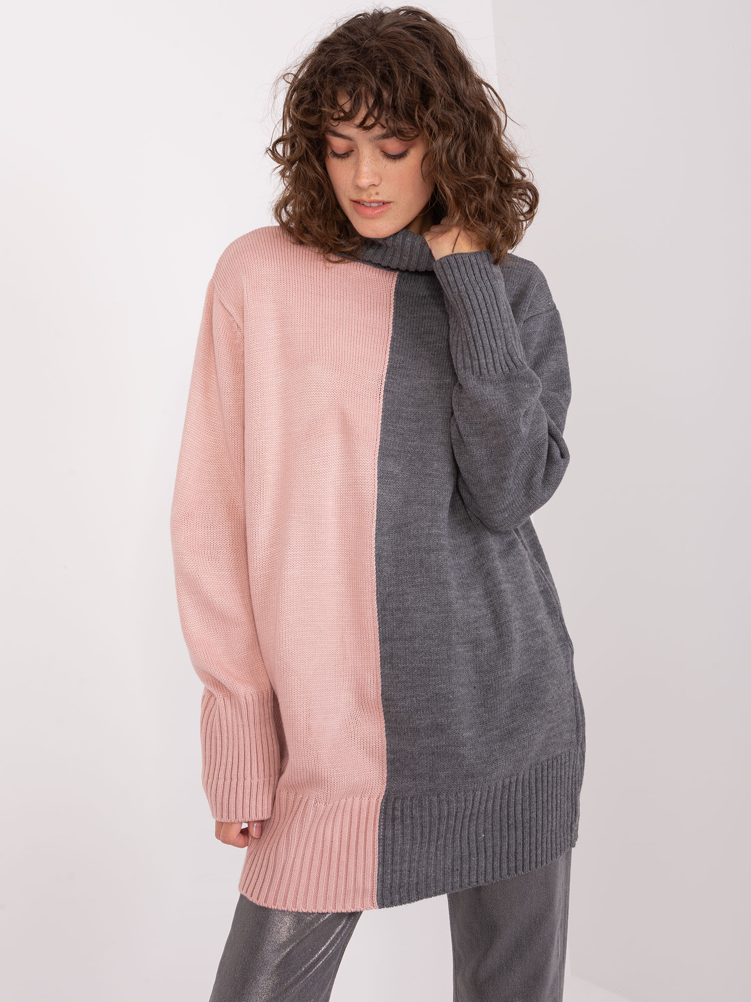 Sweater-BA-SW-0234.65P-Grey-Pink