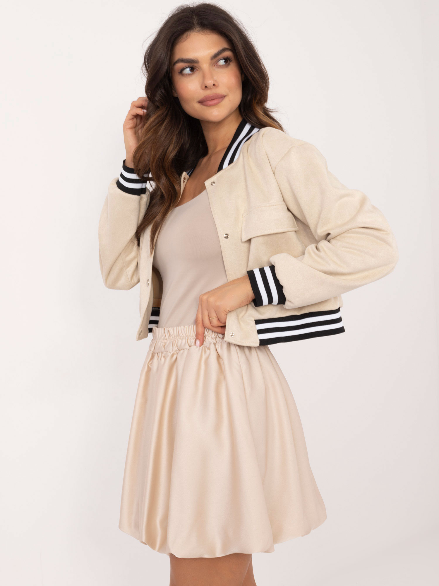 Skirt-DHJ-SD-19865.45-beige