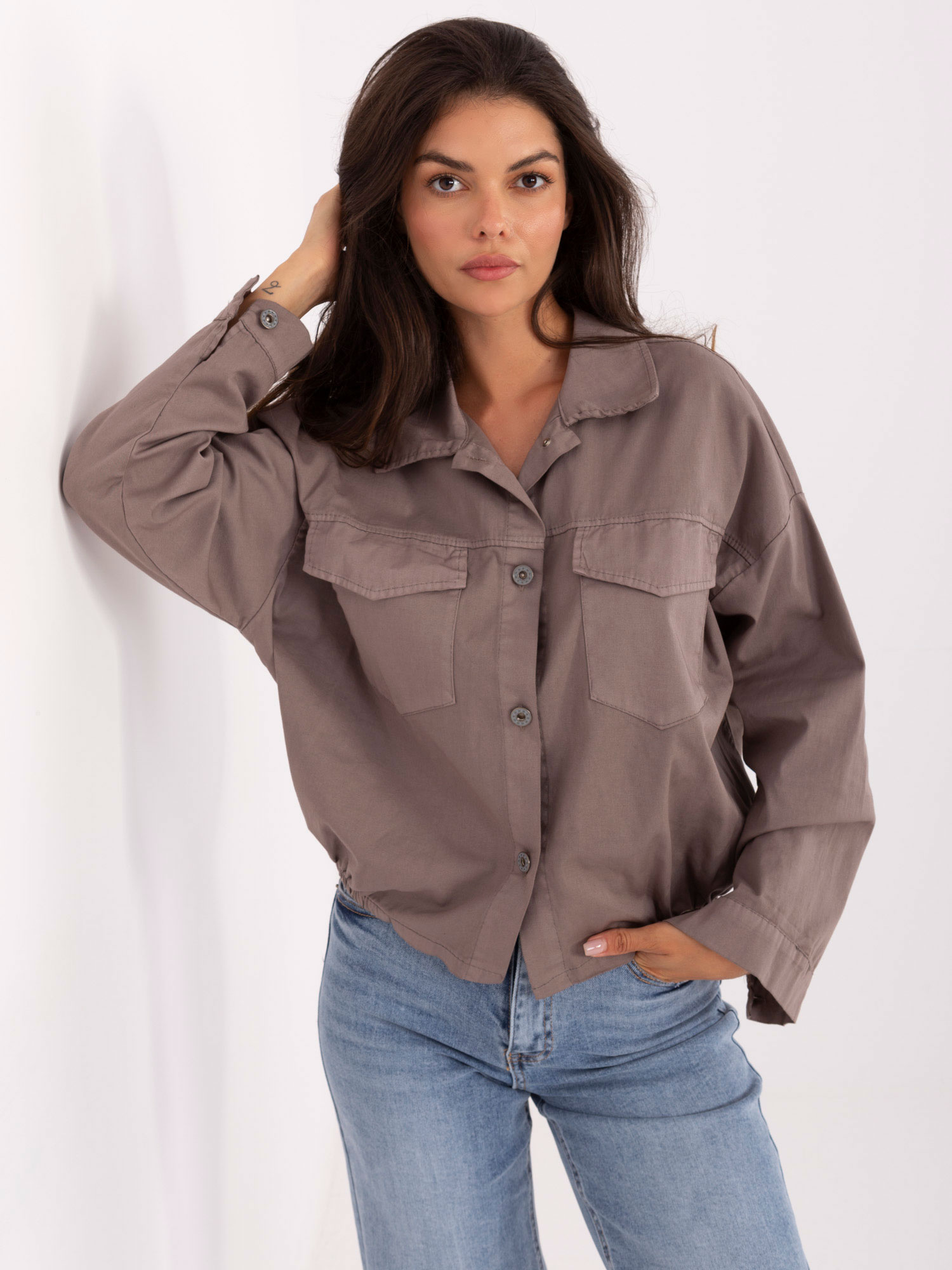 Shirt-IT-KS-FL9273.86-dark beige