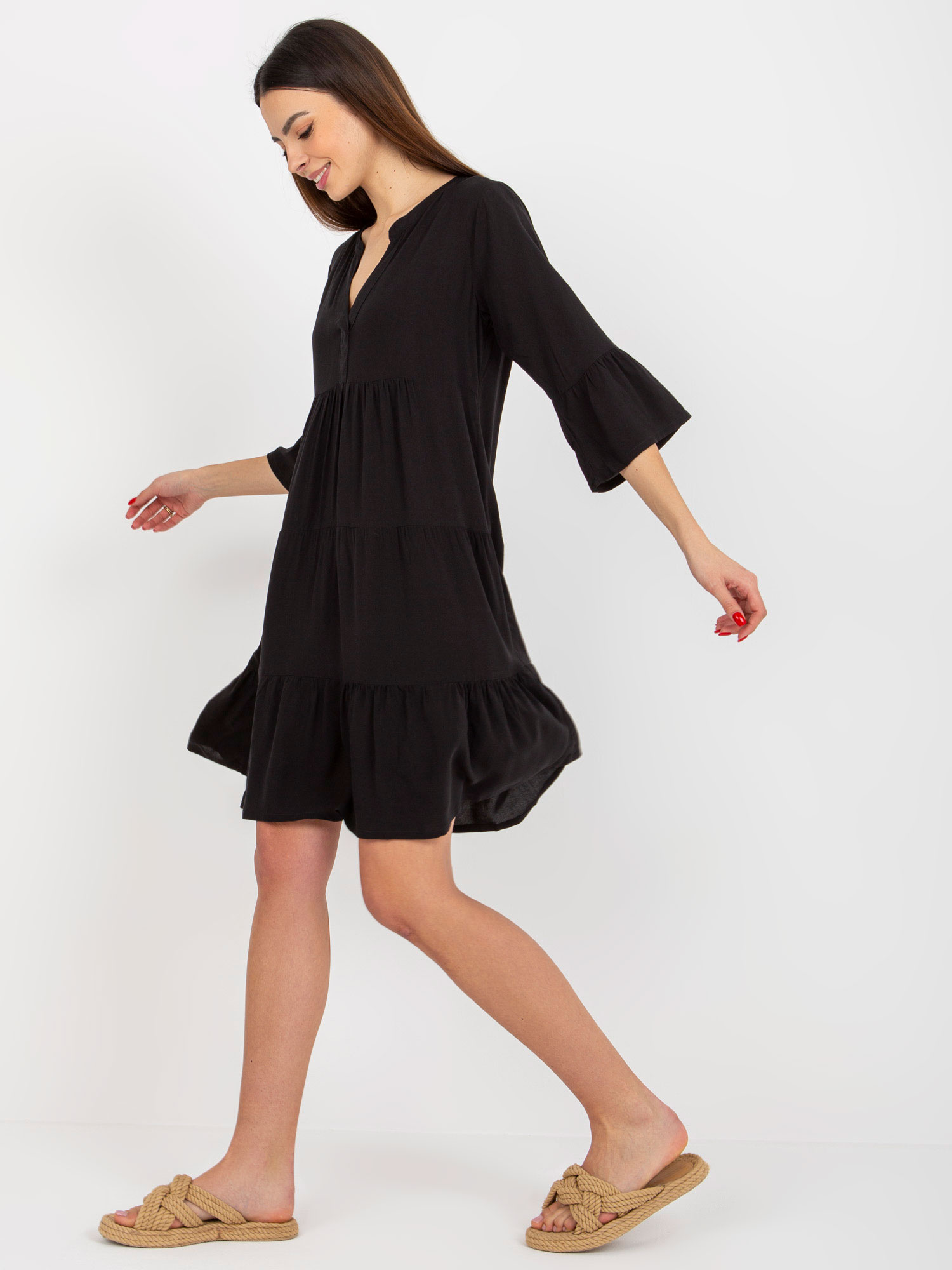 Dress-D73761M30214B-black