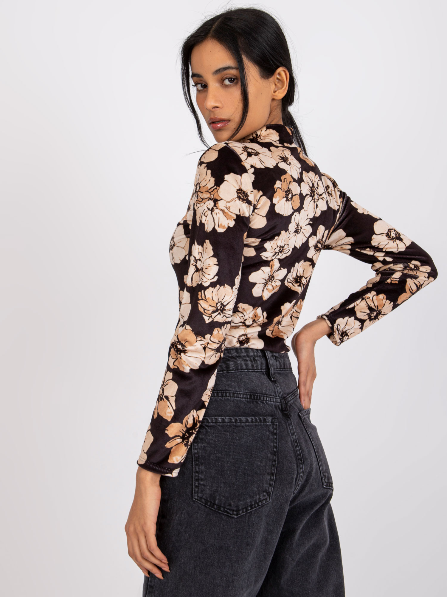 Blouse-DHJ-BZ-6291.56P-black-beige