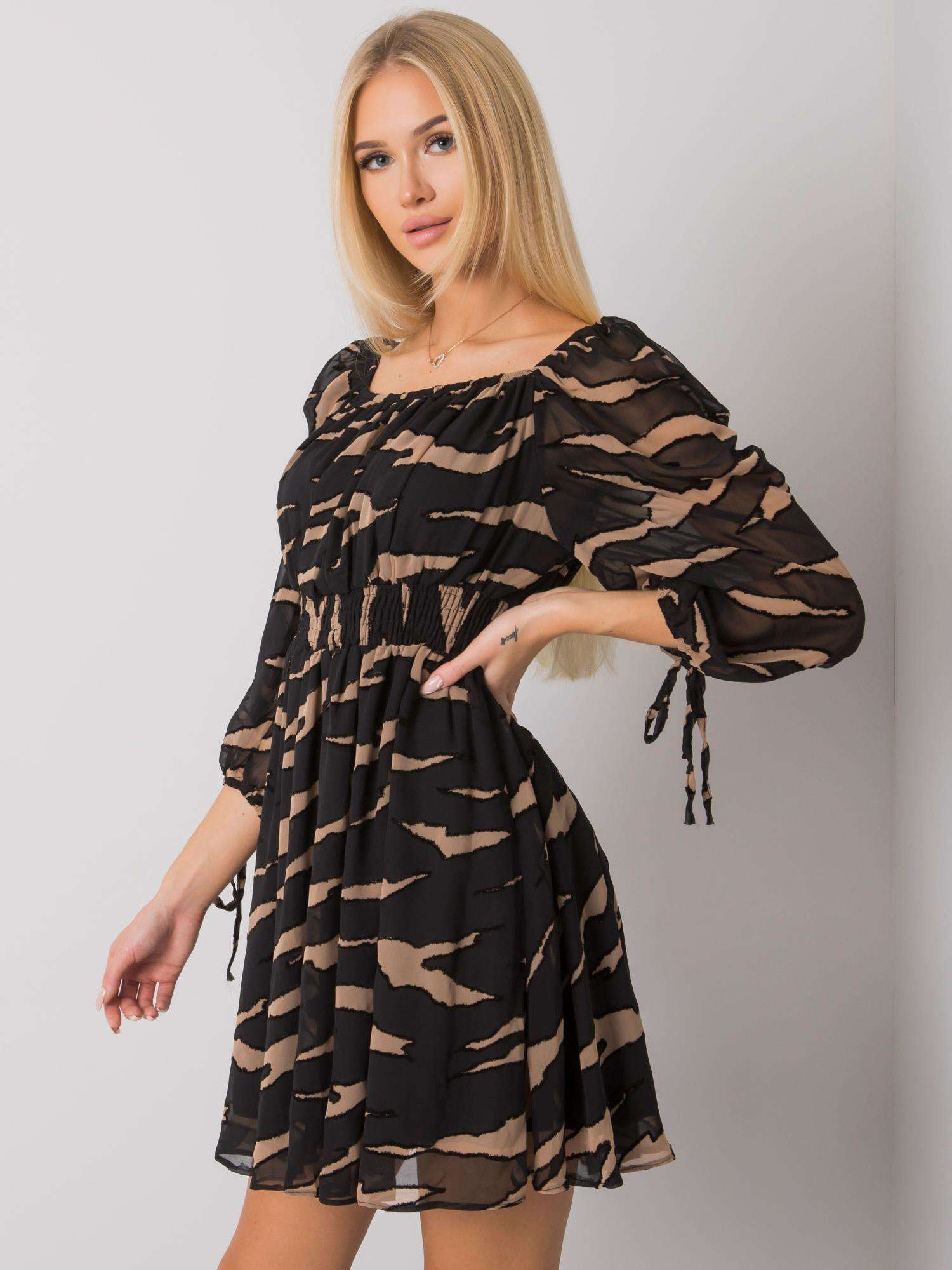 Dress-LC-SK-22K-3040.19P-black-beige