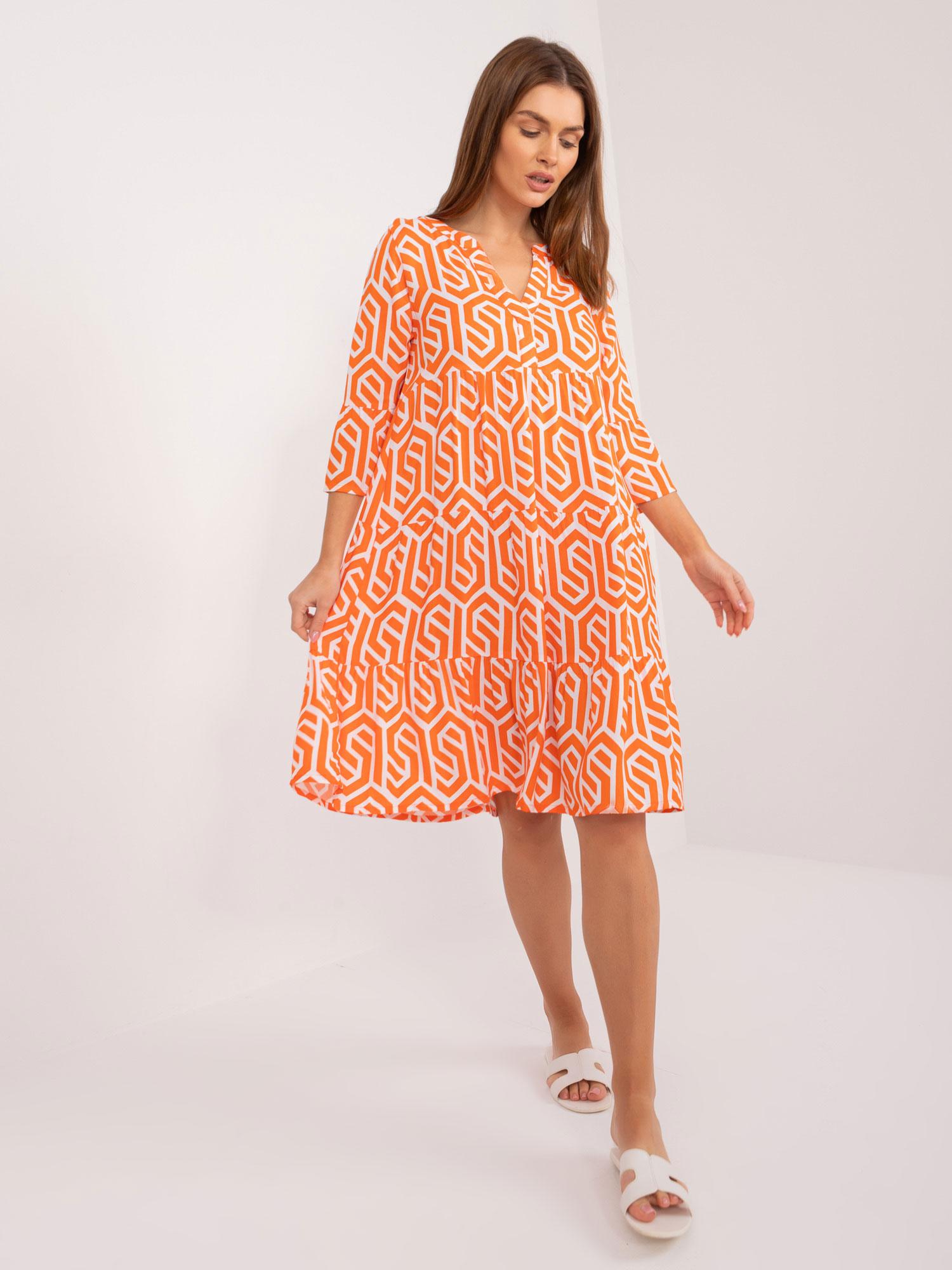 Dress-D73771M30214K-orange