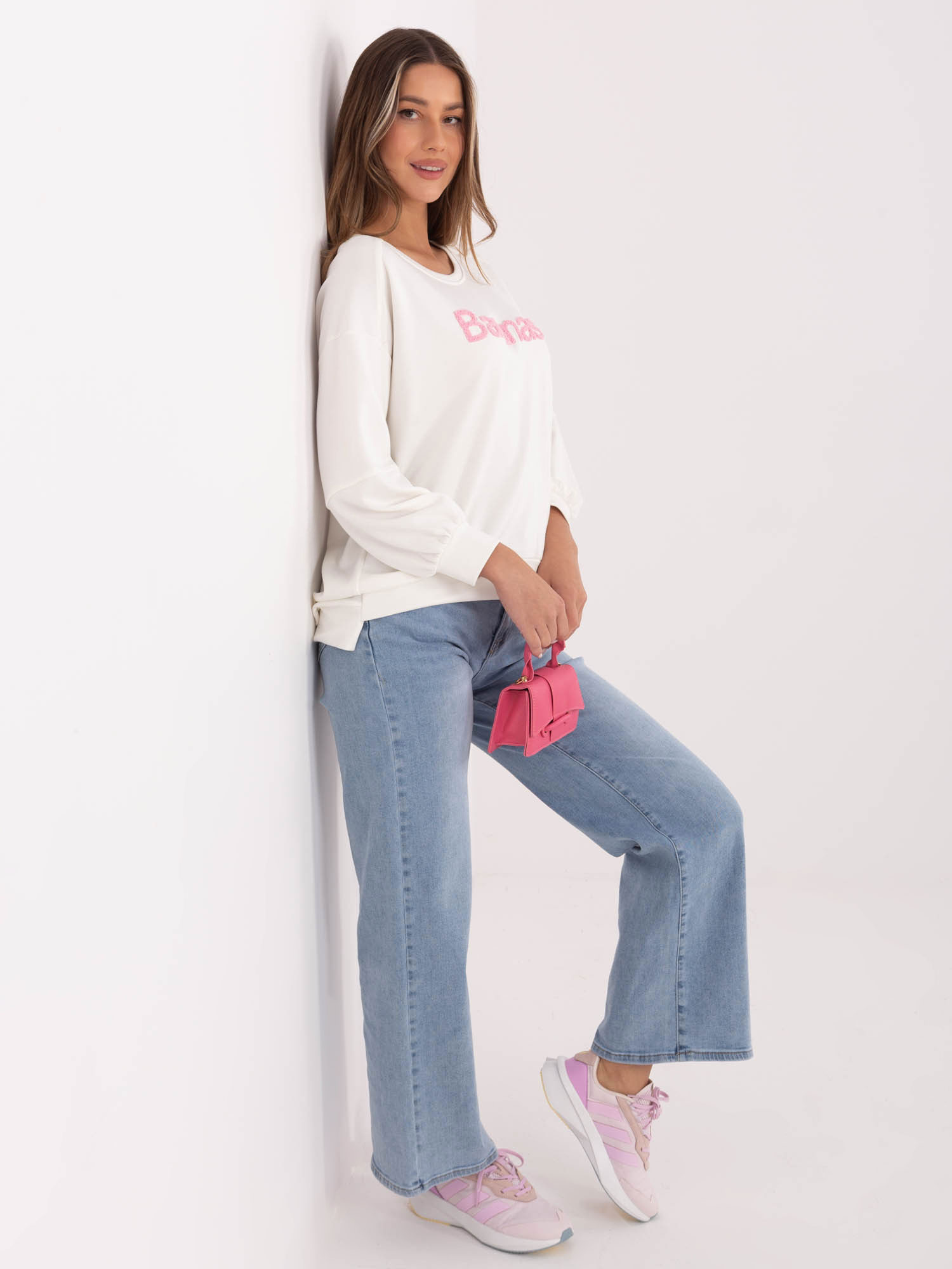 Дамски екрю суитшърт RUE PARIS