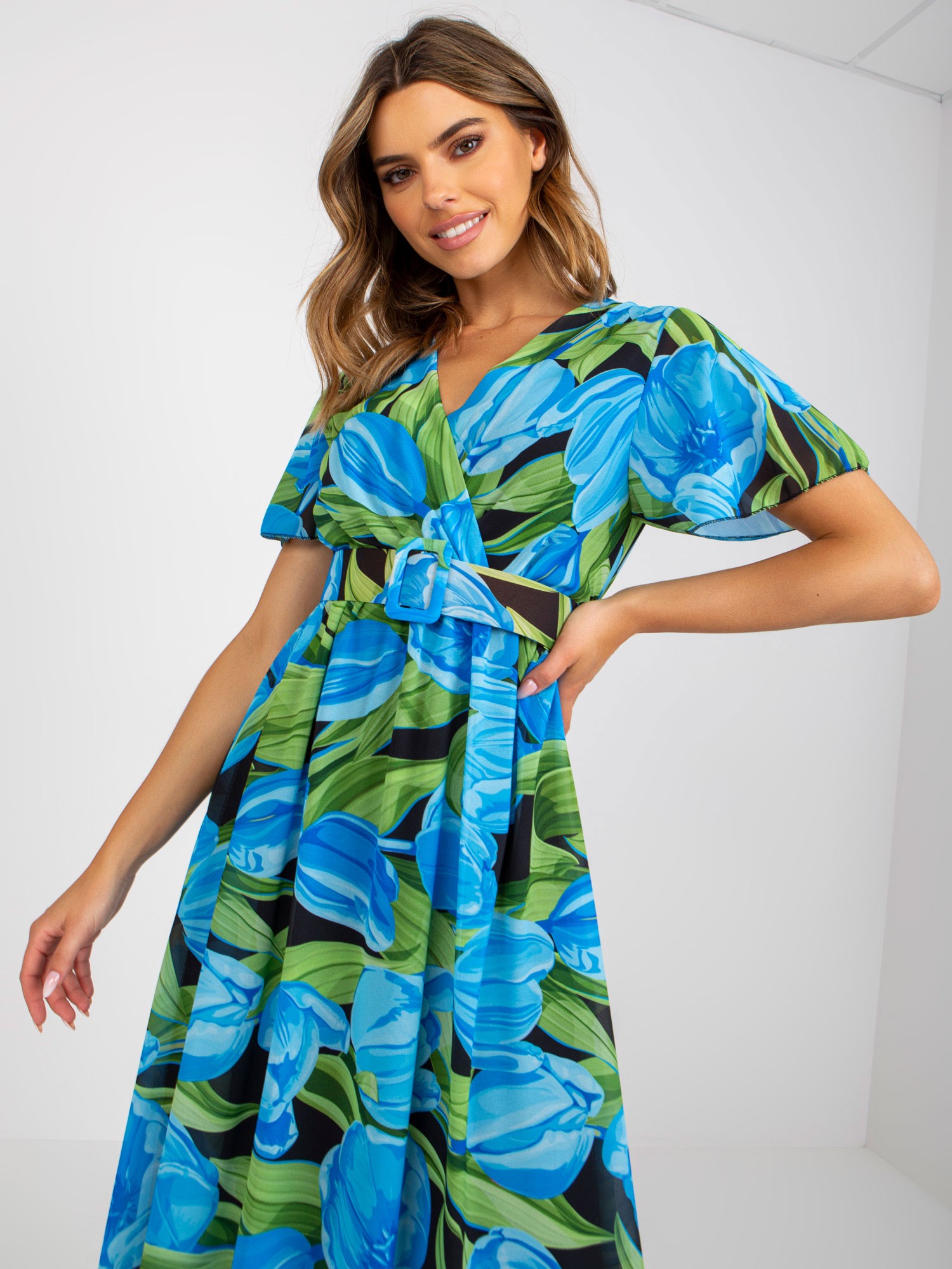 Dress-DHJ-SK-15967.54P-black-blue