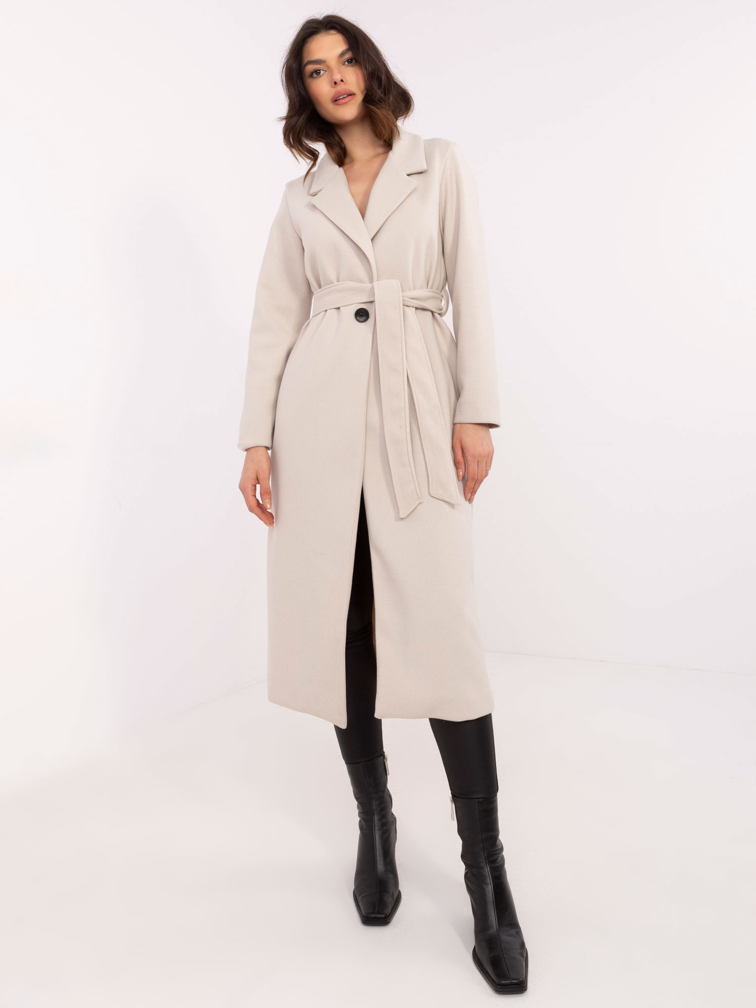 Coat TW-PL-BI-5312-1.31-light beige