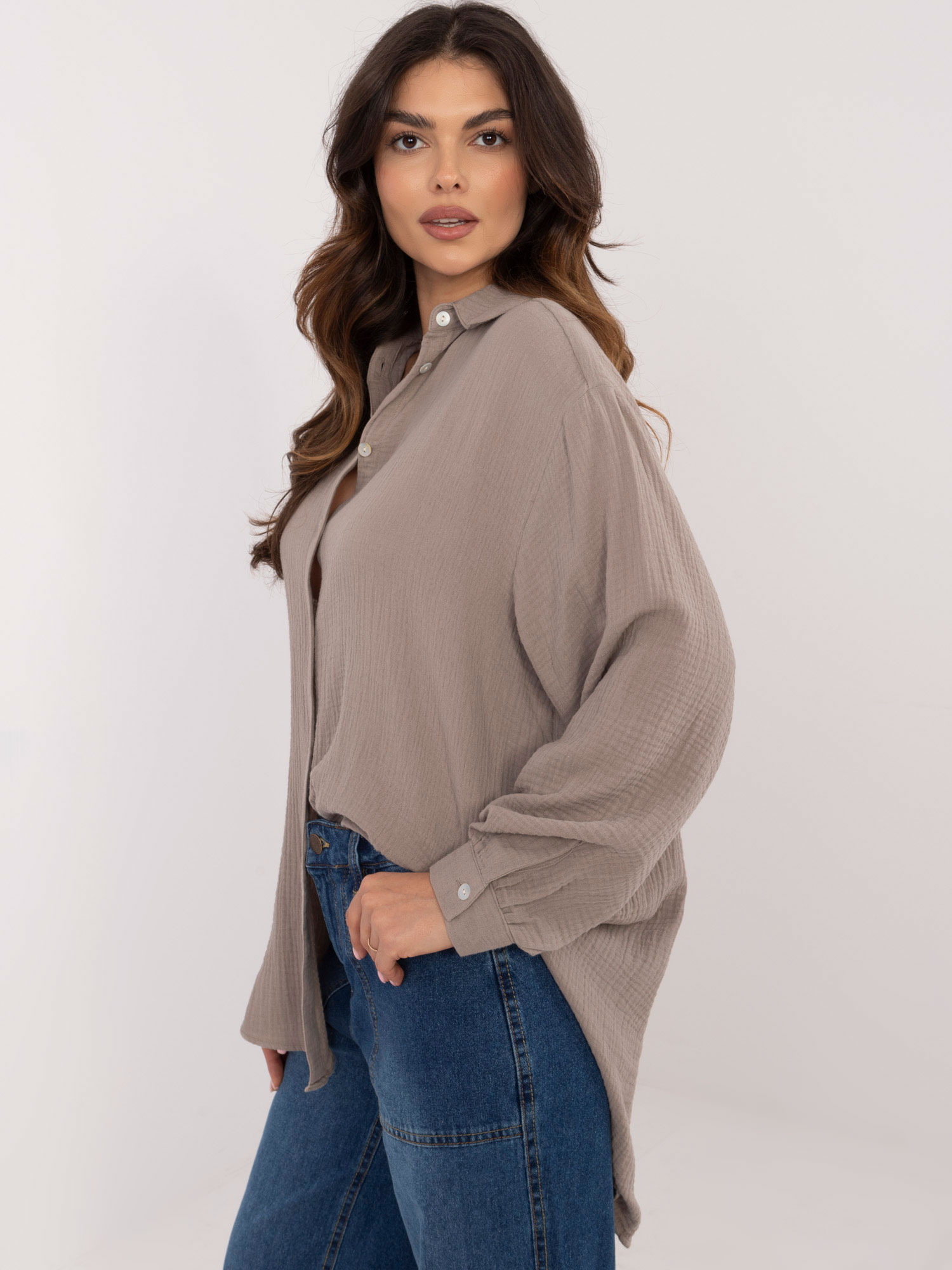 Shirt-D70032M11066D1-dark beige