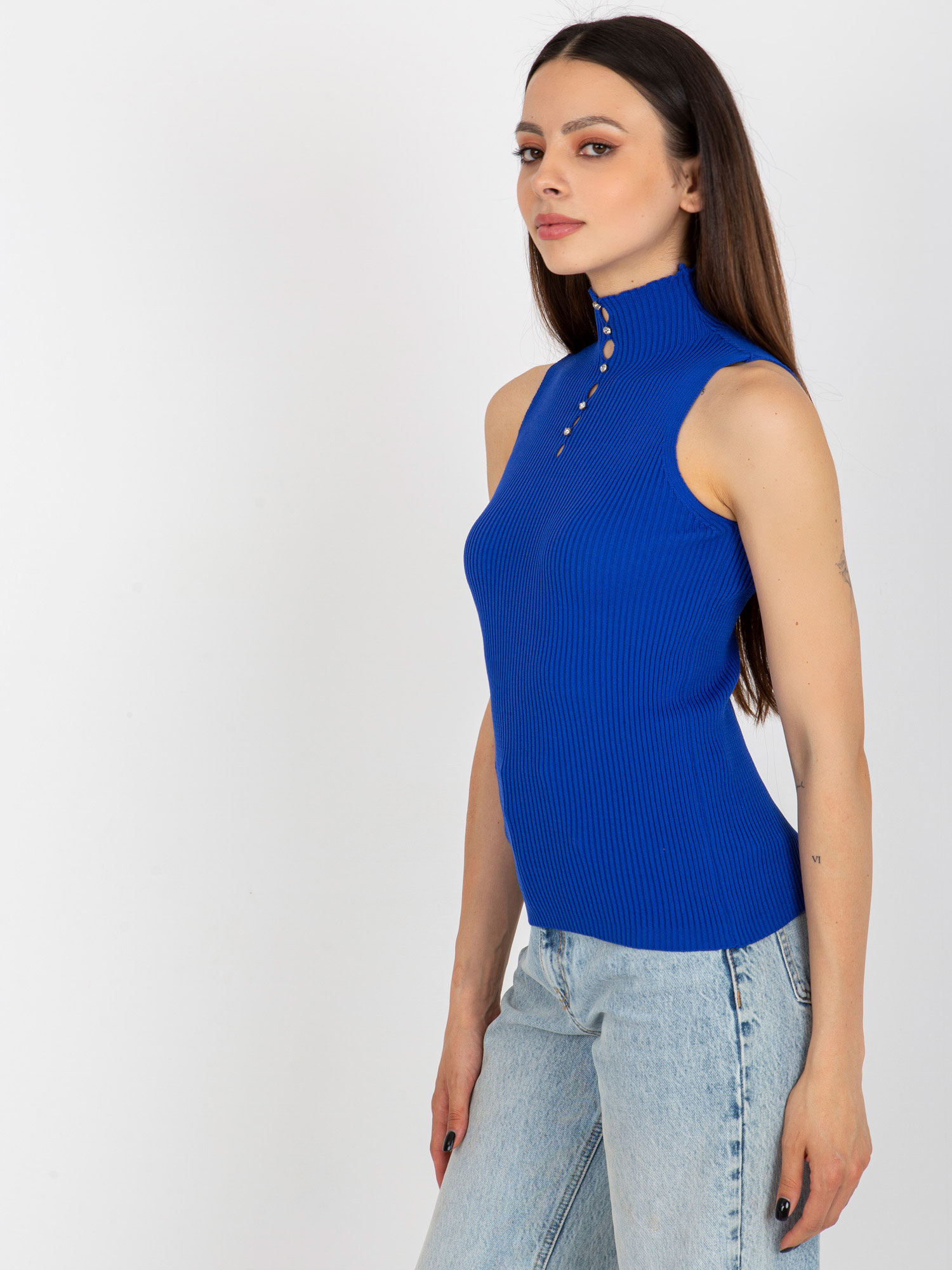 Blouse-BA-BZ-2301.00P-Cobalt