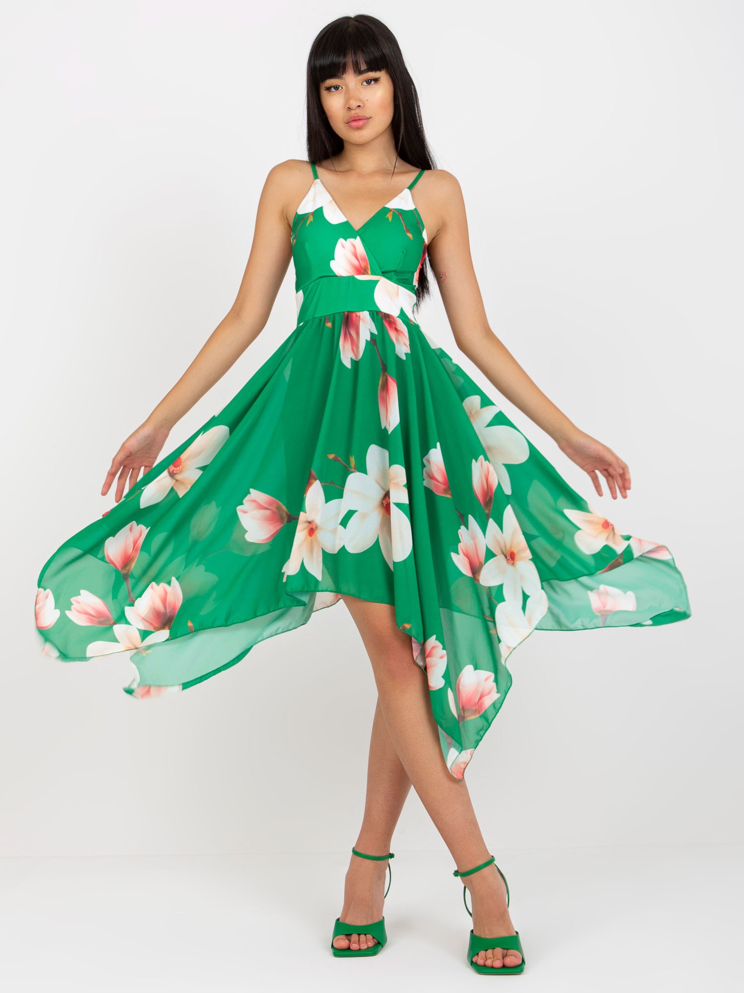 Dress-DHJ-SK-15952.39X-Green