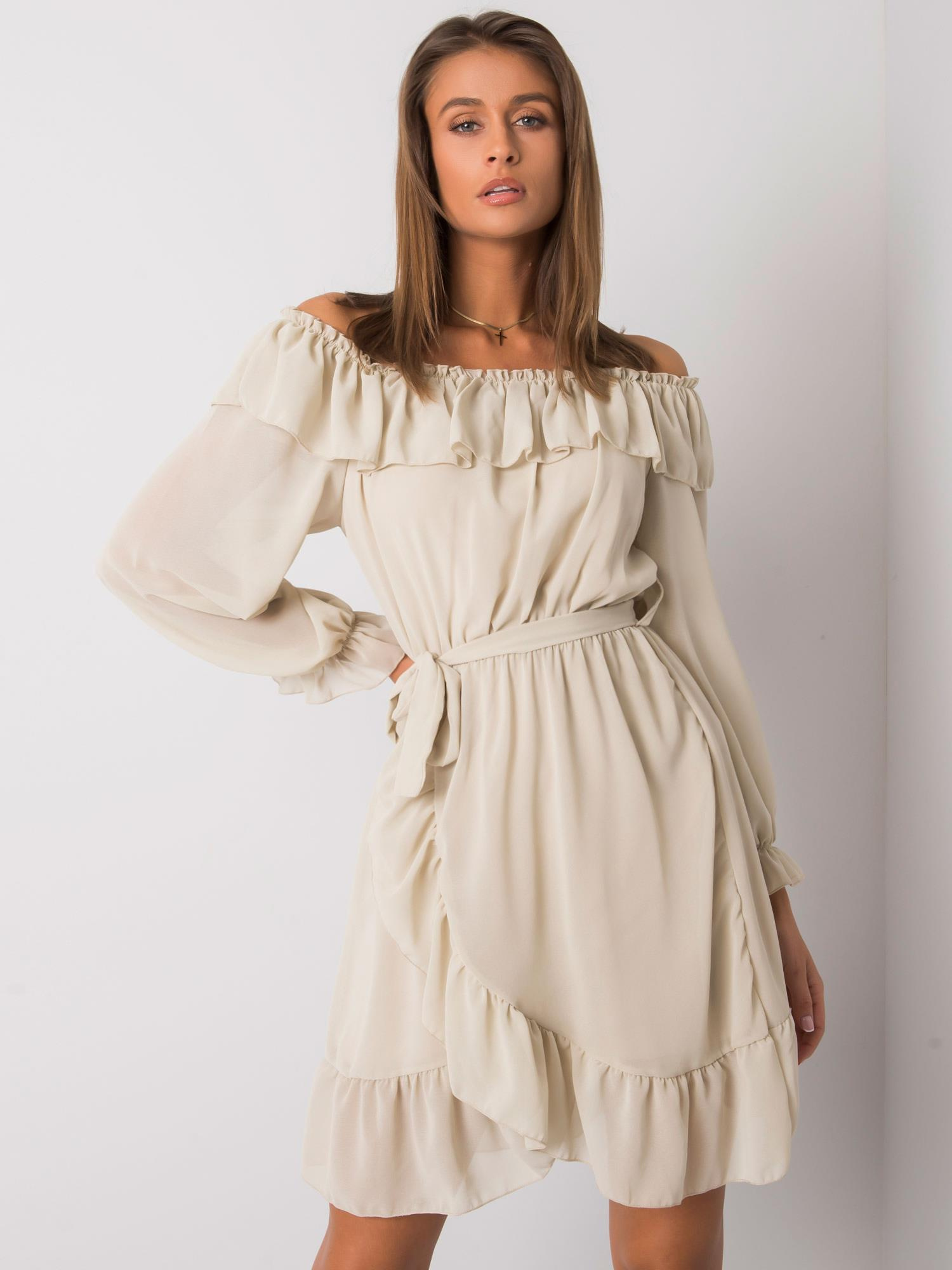 Dress-TW-SK-BI-1203.72P-light beige