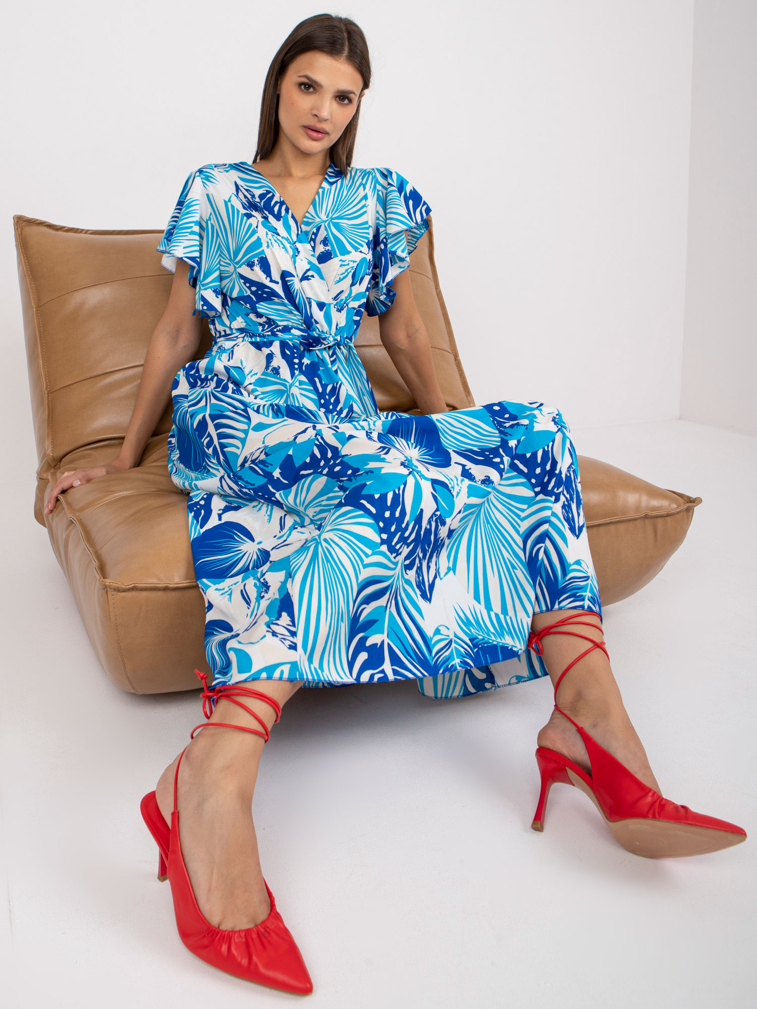 Dress-DHJ-SK-13203-1.03X-White-Blue