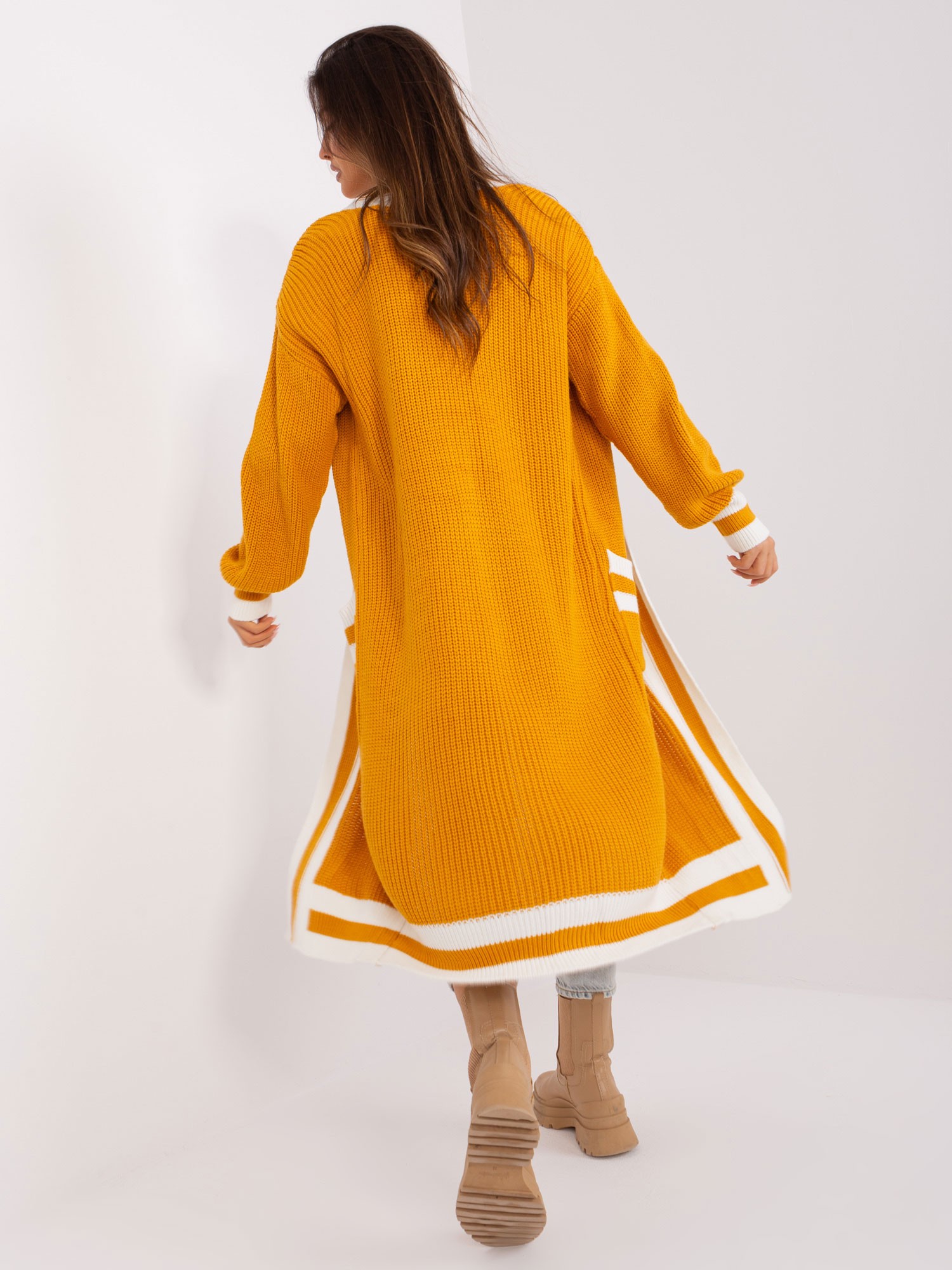 Cardigan-BA-SW-0291-1.56P-Dark Yellow