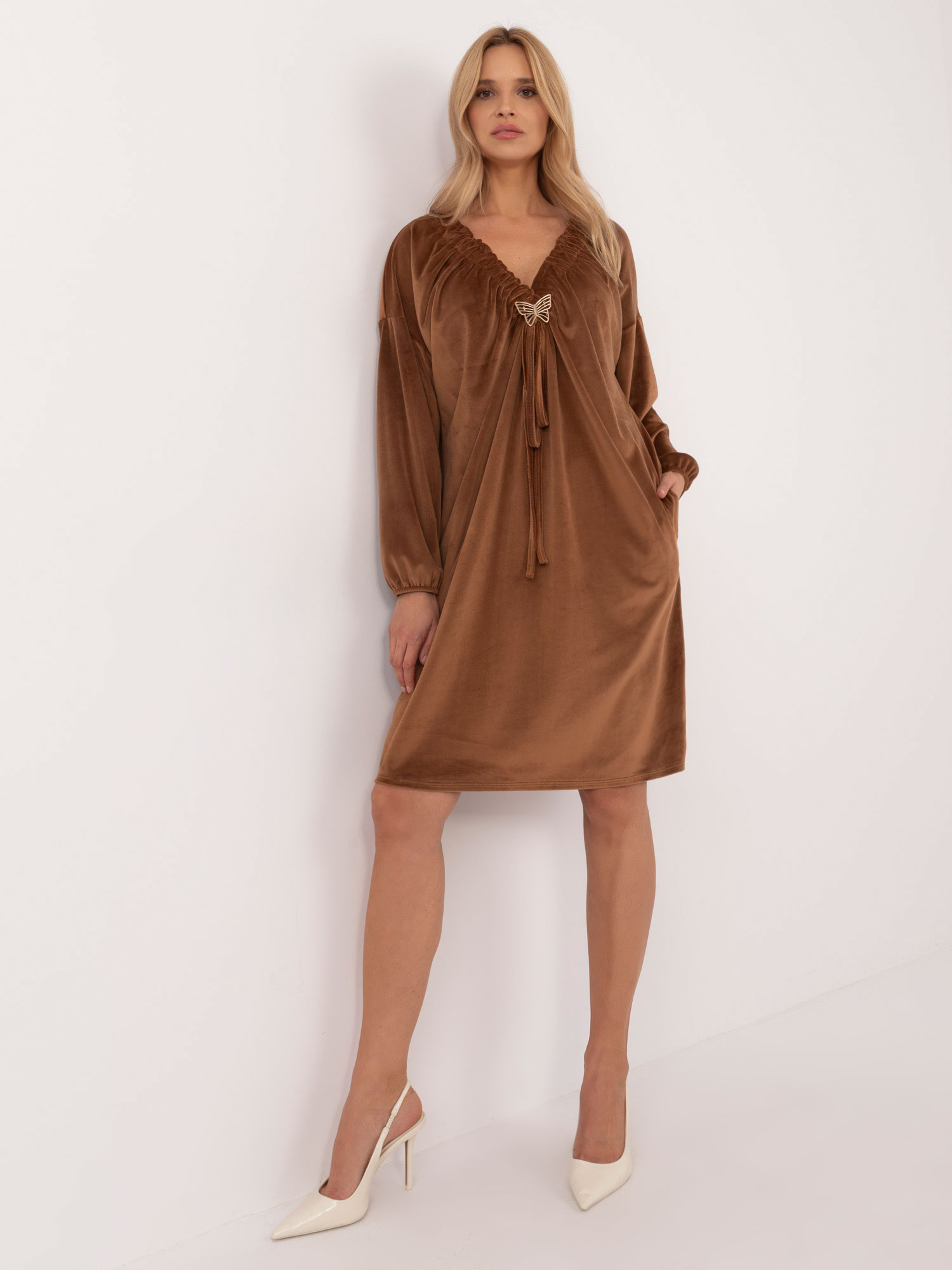 Dress-DHJ-SK-19890.86P-Light Brown