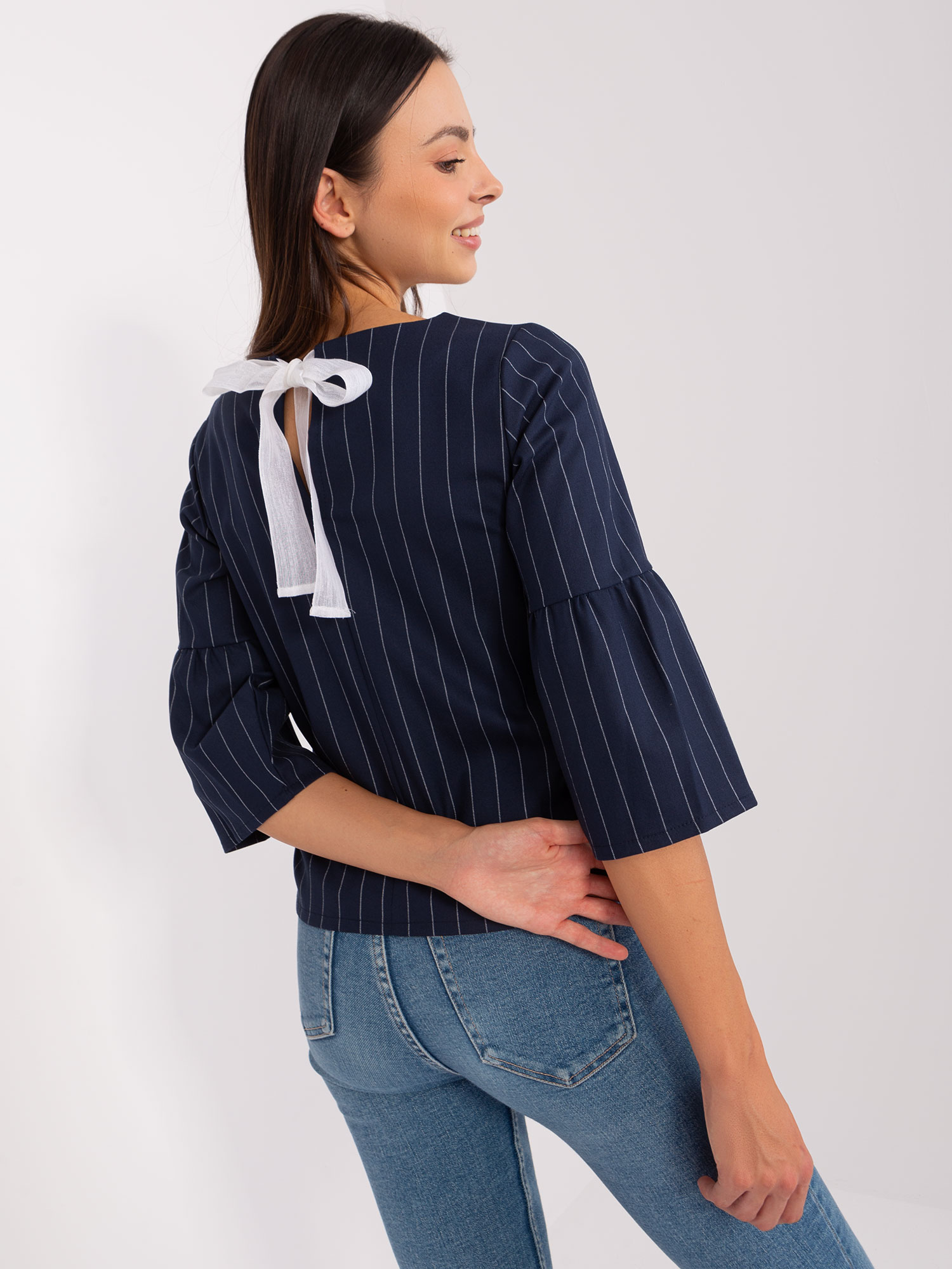 Blouse-LK-BZ-506434.33P-navy blue