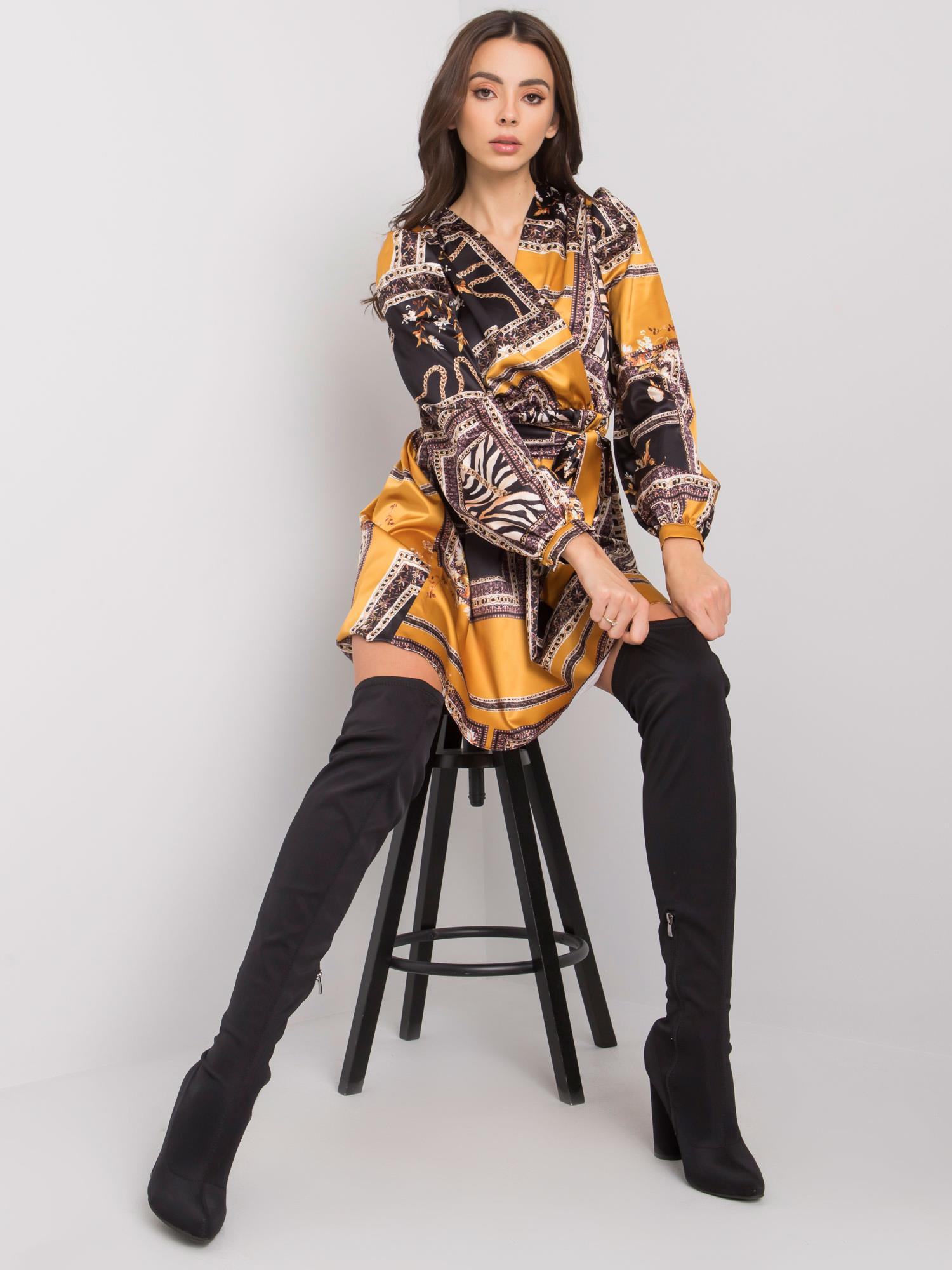 Dress-LC-SK-22K-3050.06P-Black-Yellow