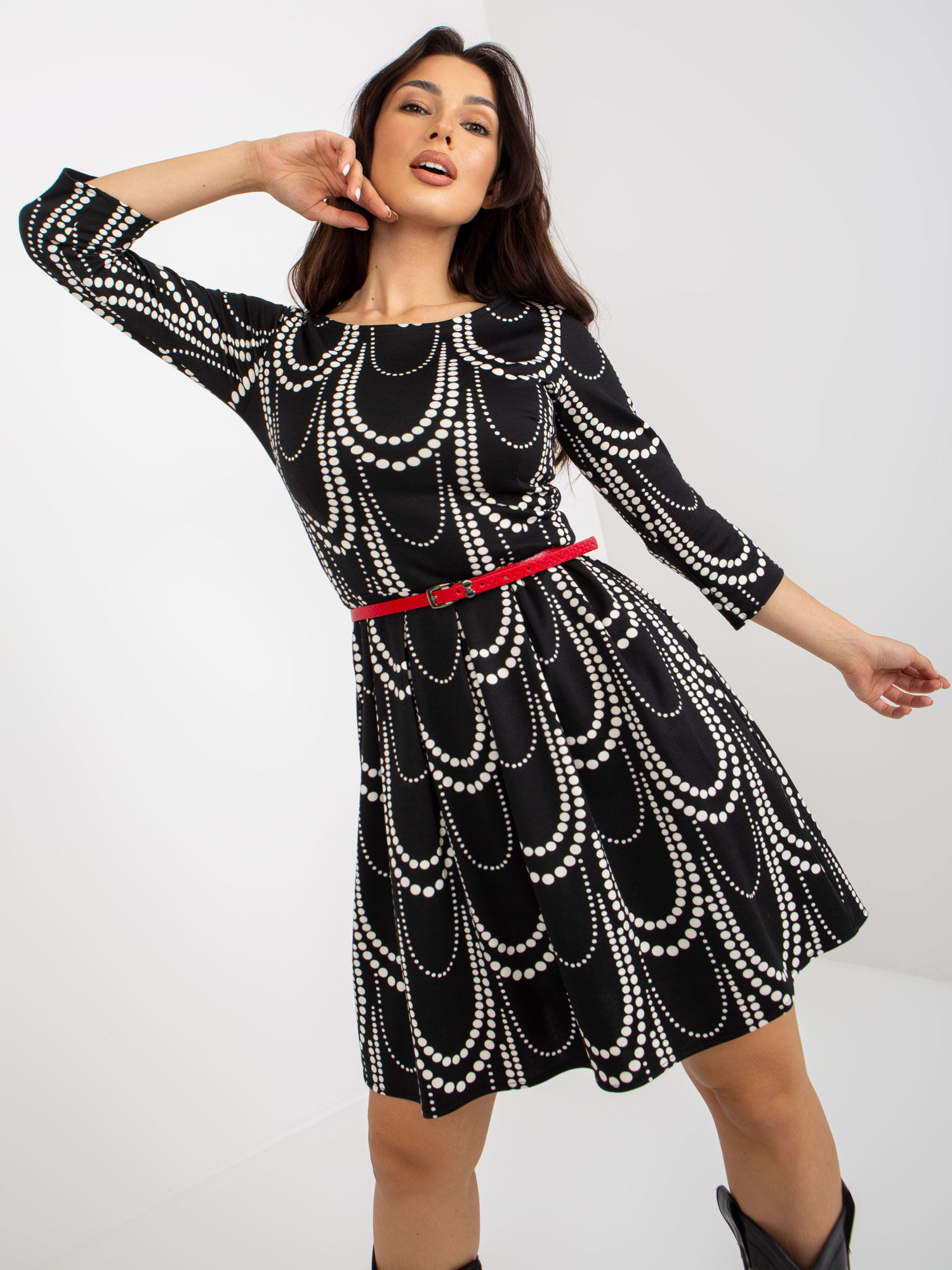 Dress-LK-SK-509089.01P-black-white