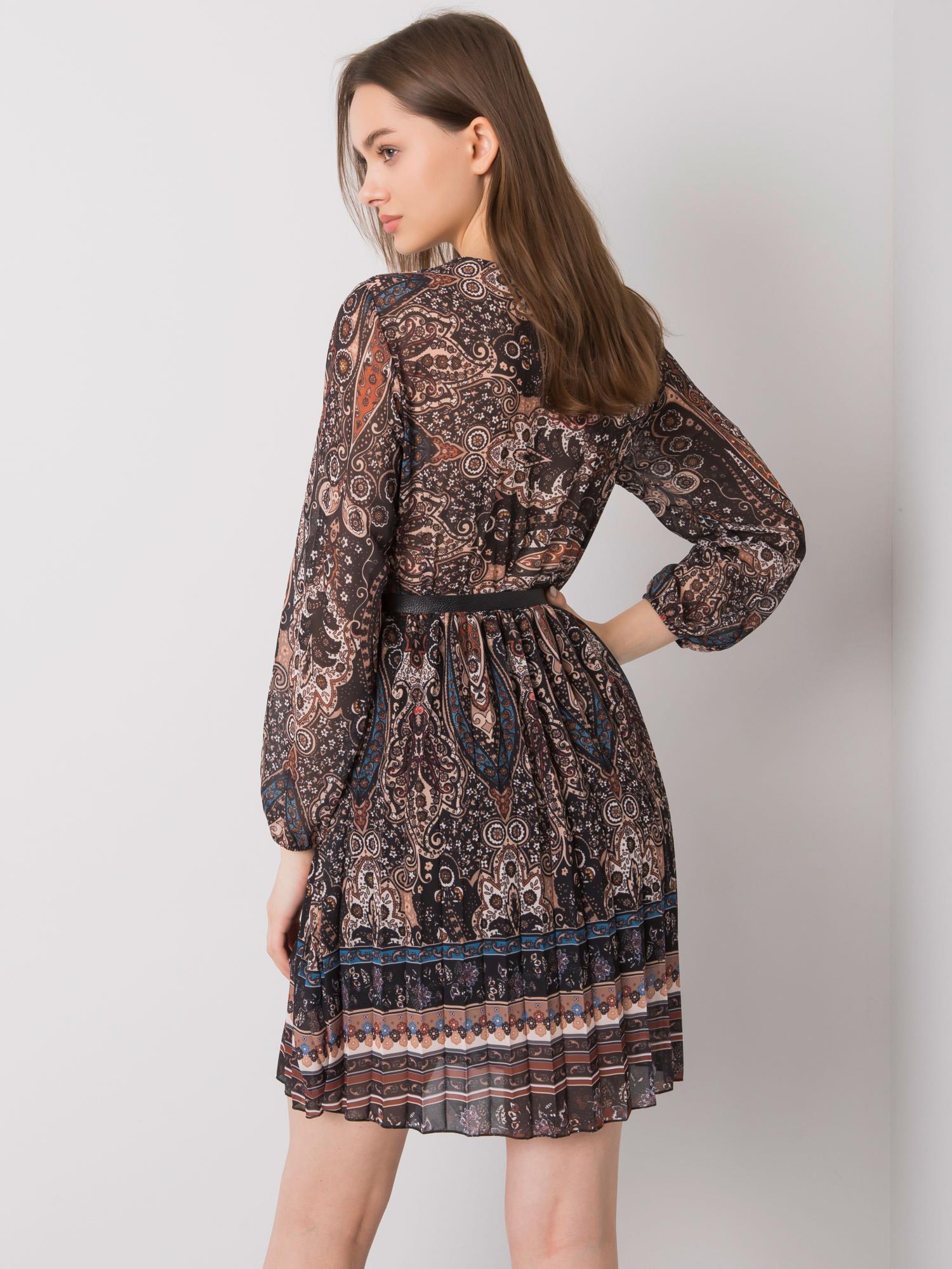 Dress-DHJ-SK-10201.93P-black-beige