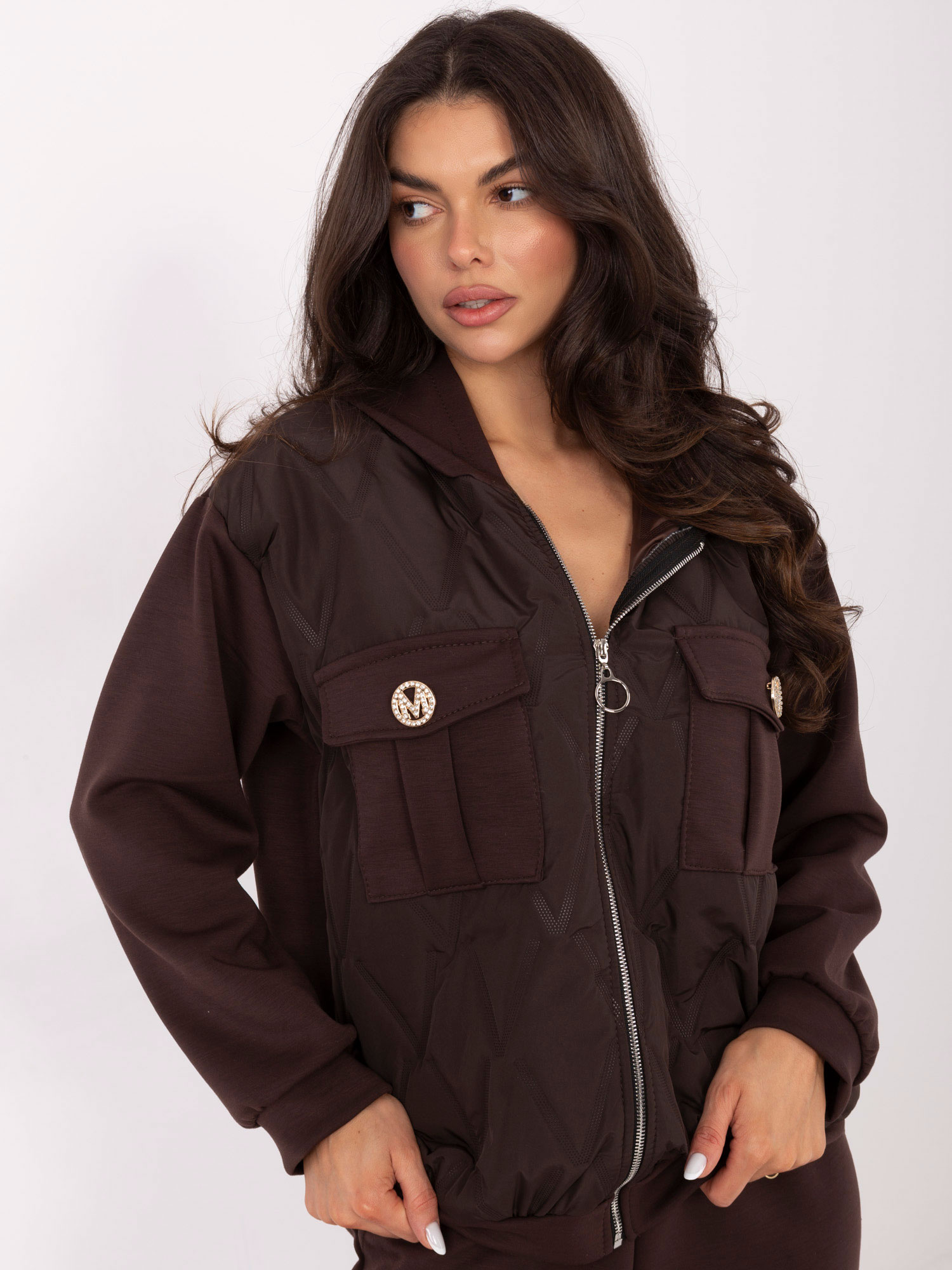 Dámsky hnedý komplet