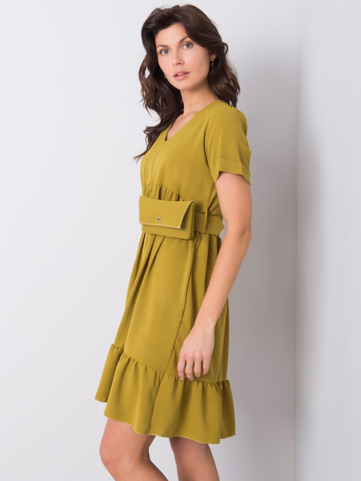 Dress-DHJ-SK-13078.31P-olive