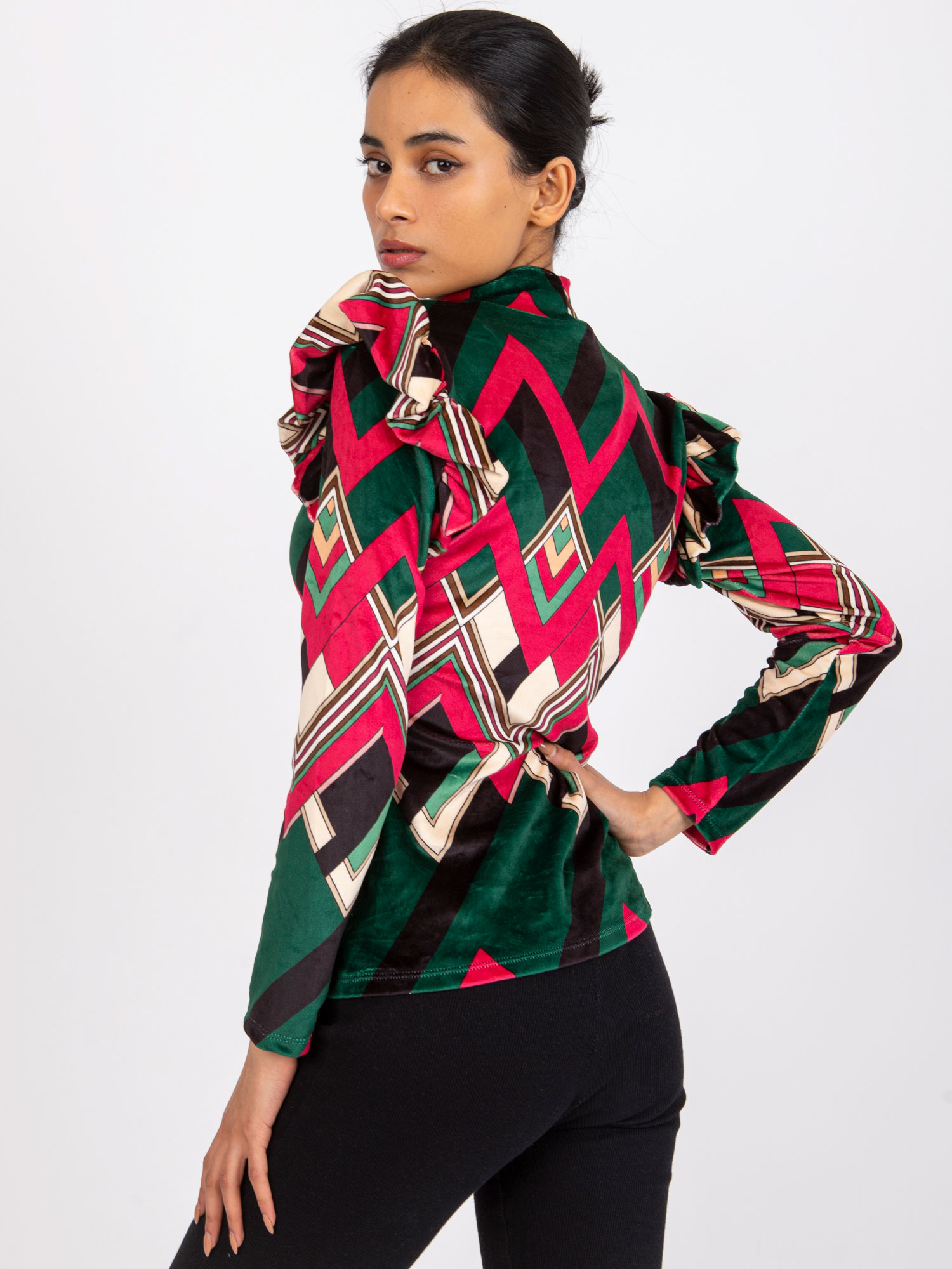 Blouse-DHJ-BZ-6533C-1.81P-dark green