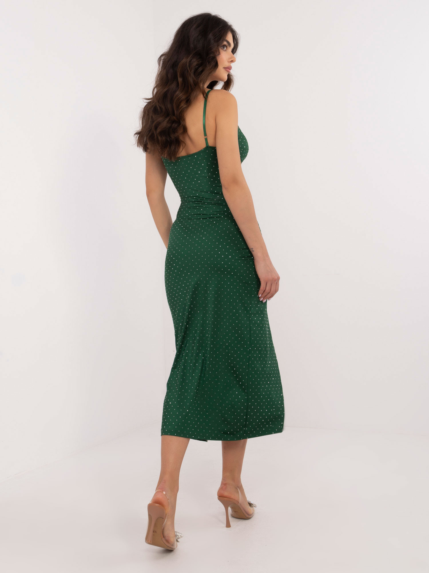 Dress-DHJ-SK-17561.93P-dark green