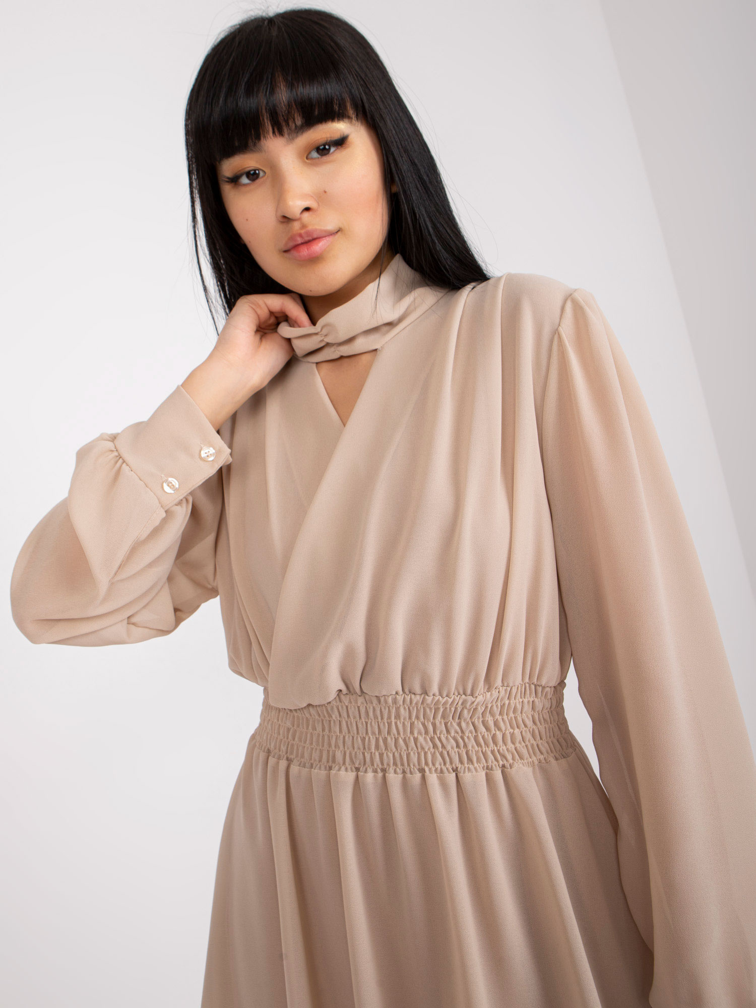 Dress-TW-SK-BI-1300.36-beige