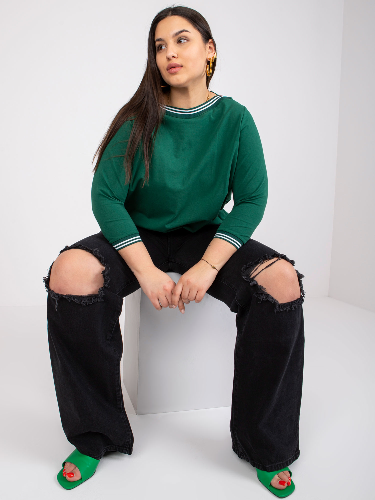 Blouse-RV-BZ-6640.86-dark green
