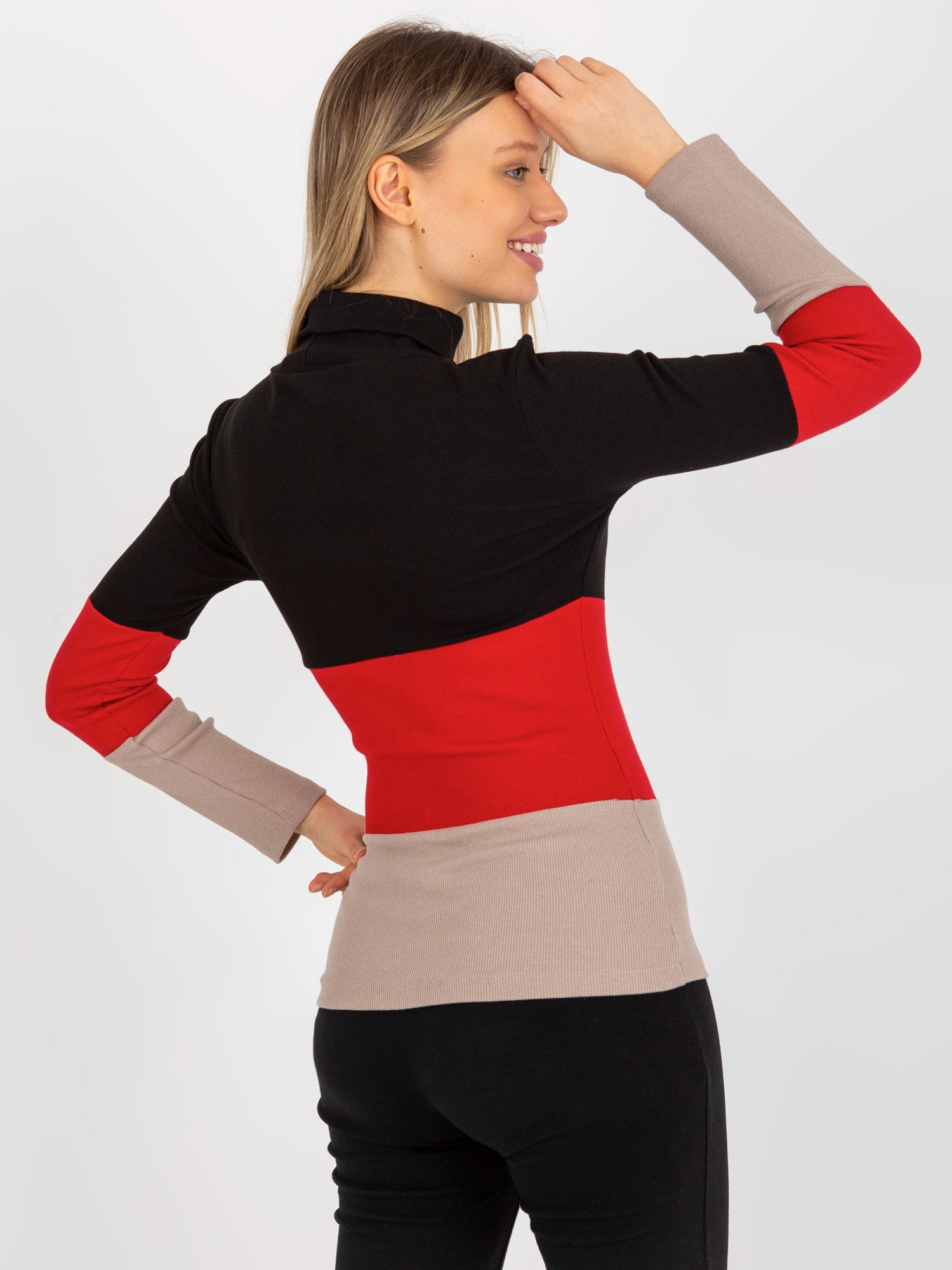 Blouse-RV-BZ-8465-1.02P-black-beige