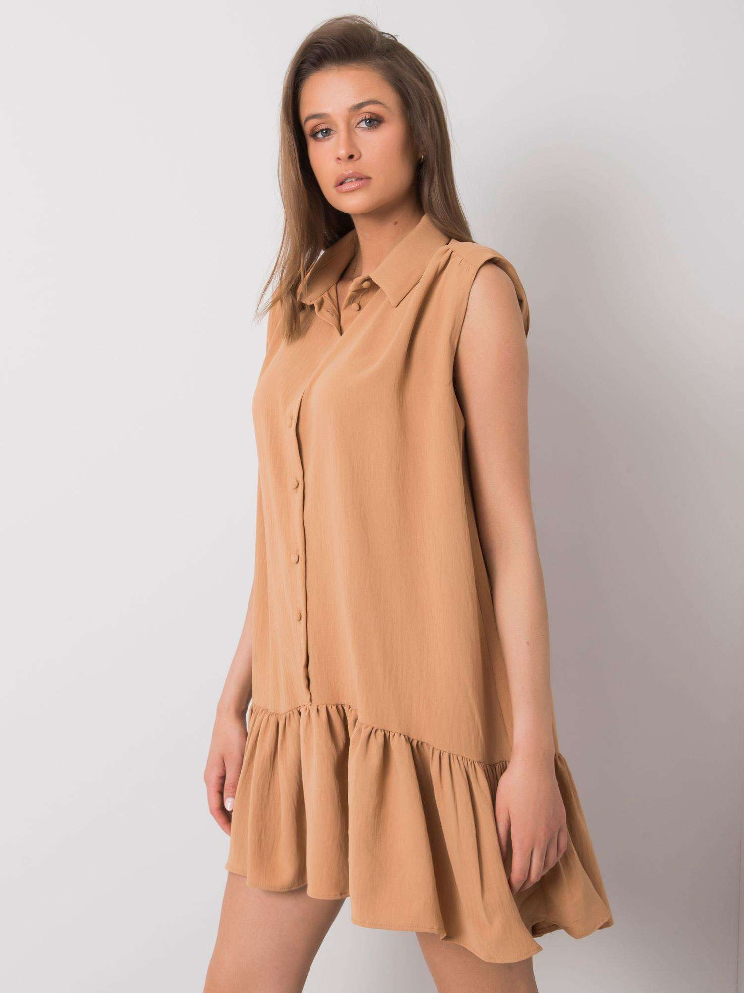 Dress-341-SK-5183.09-camel