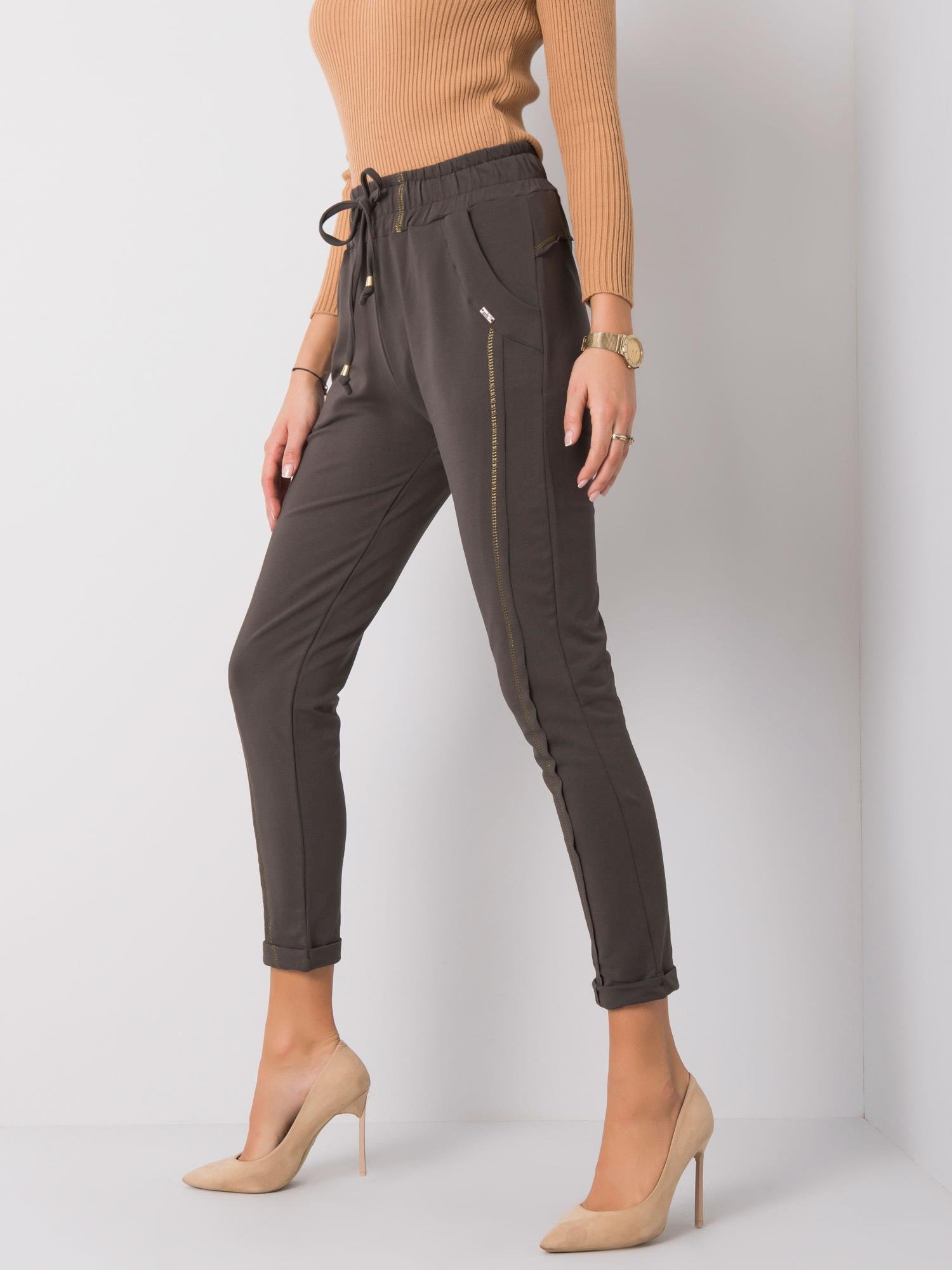 Sweatpants-RV-DR-6039.13-dark khaki