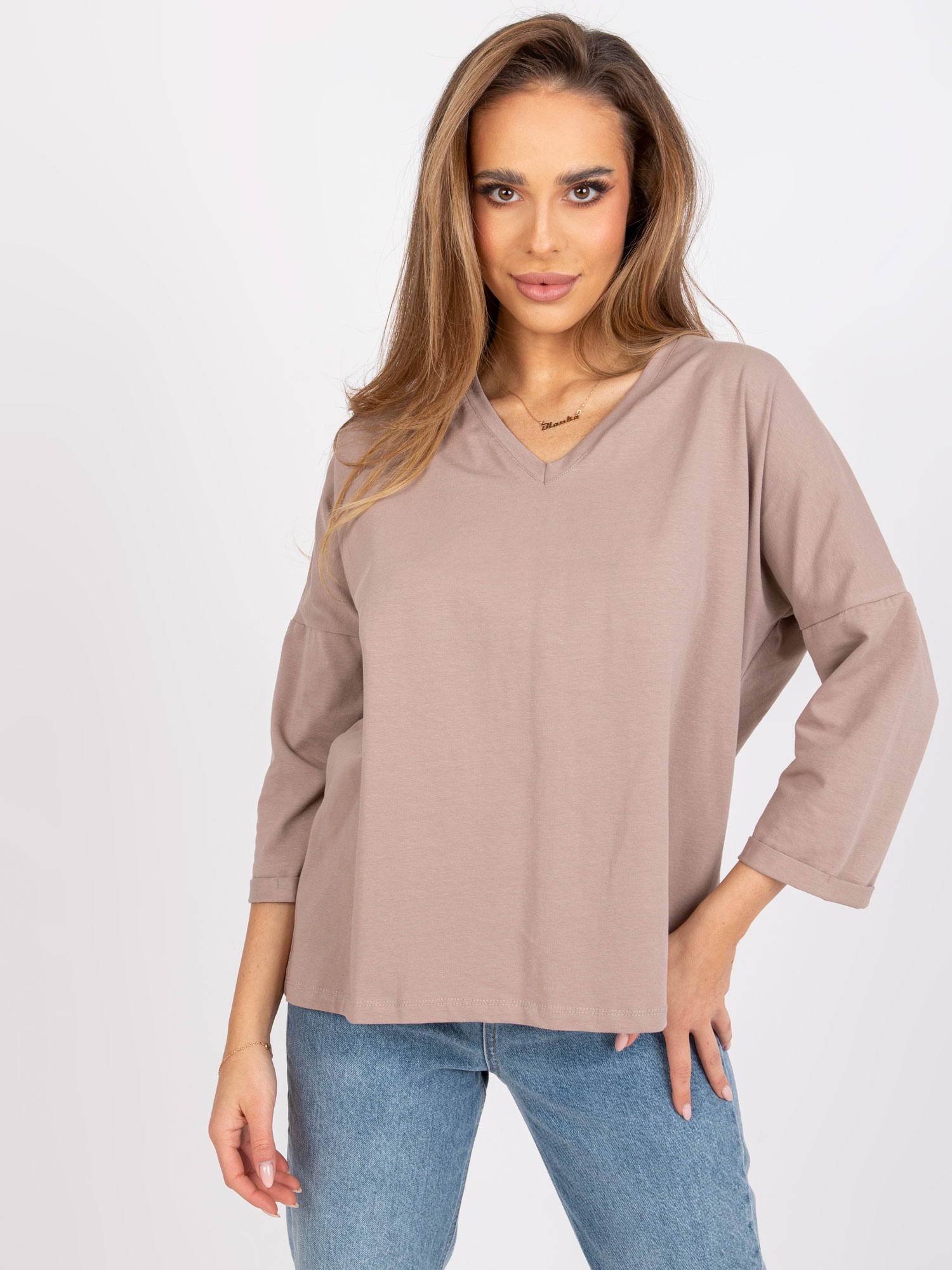 Blouse-RV-BZ-7558.30-dark beige