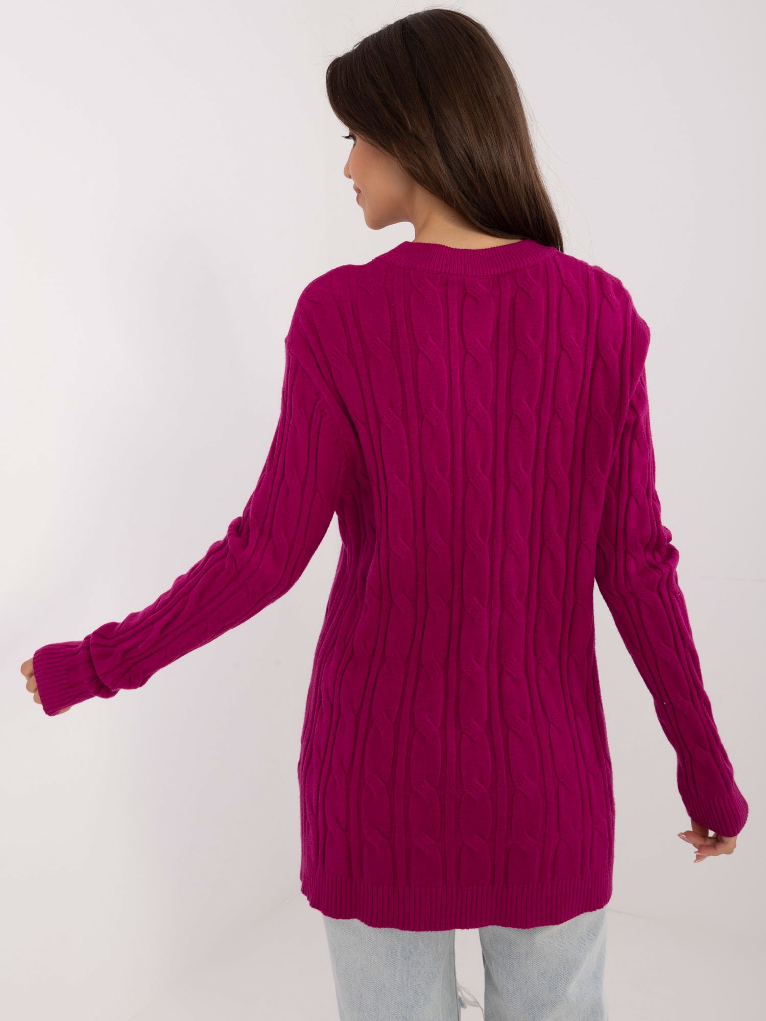Dark purple longer sweater