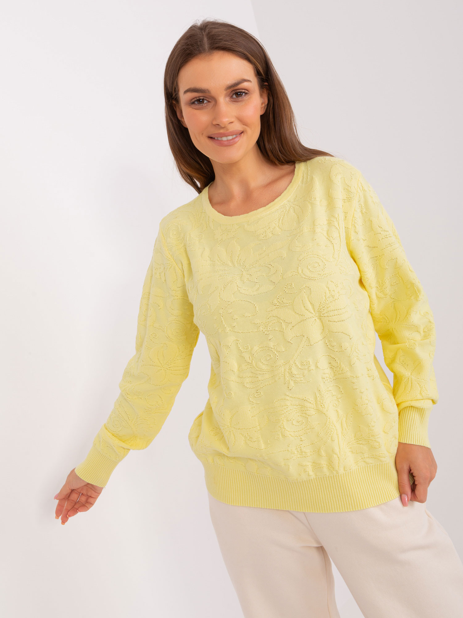 Sweater-AT-SW-2231A.00P-Light Yellow