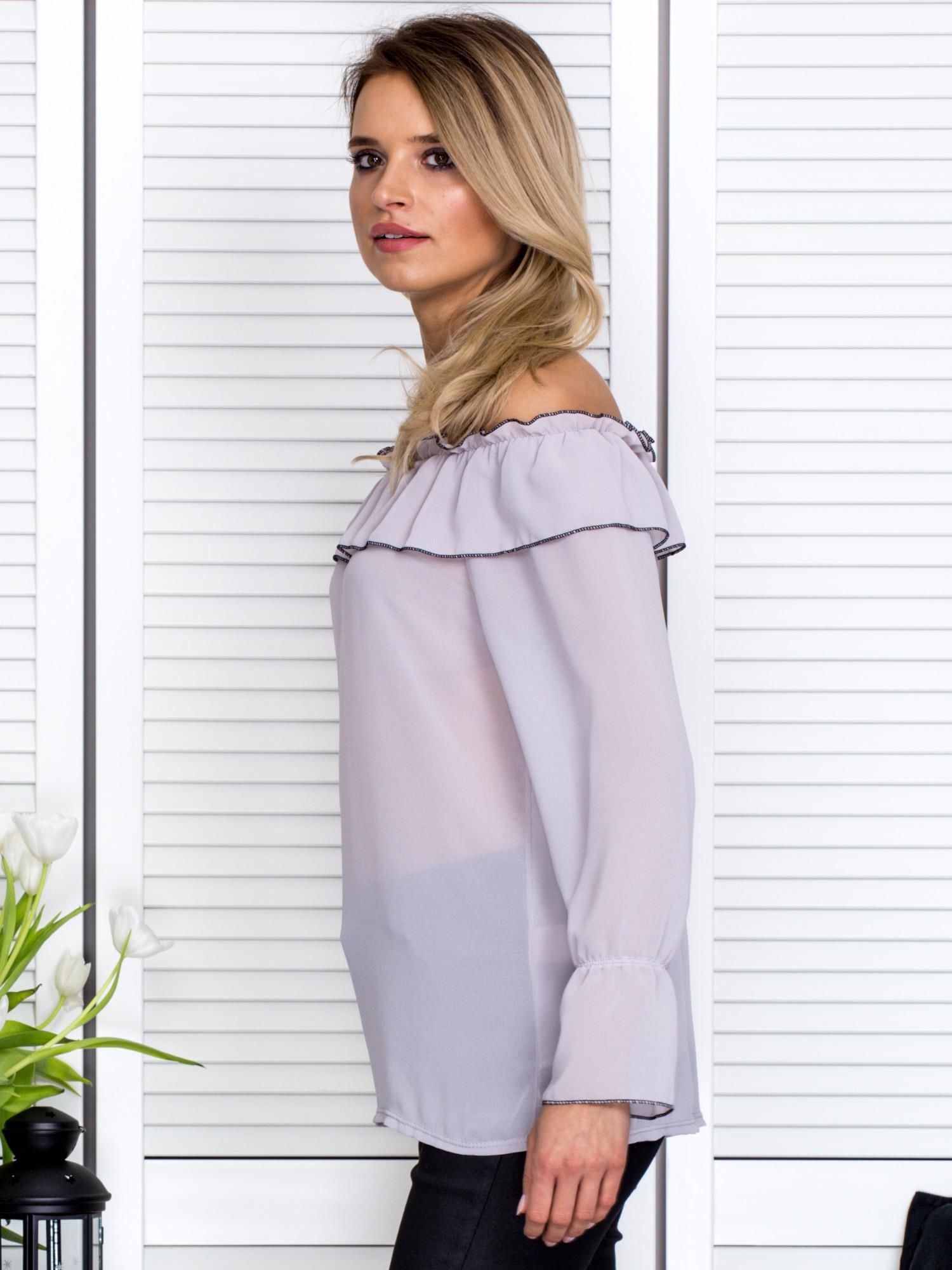 Blouse-MI-BZ-17322.17-gray